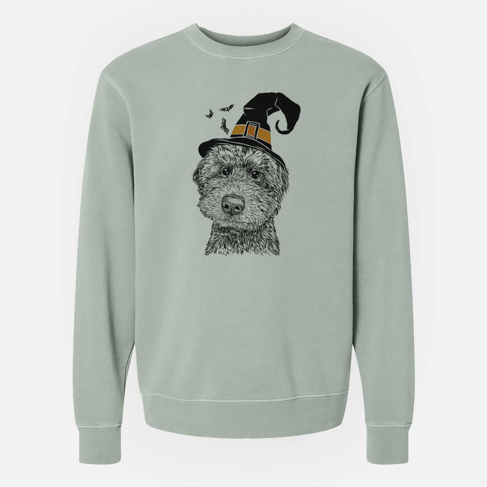 Witch Bowser the Whoodle - Unisex Pigment Dyed Crew Sweatshirt