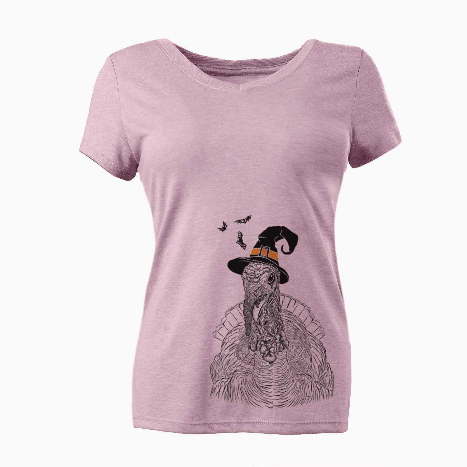 Witch Brady the Turkey - Women's V-neck Shirt