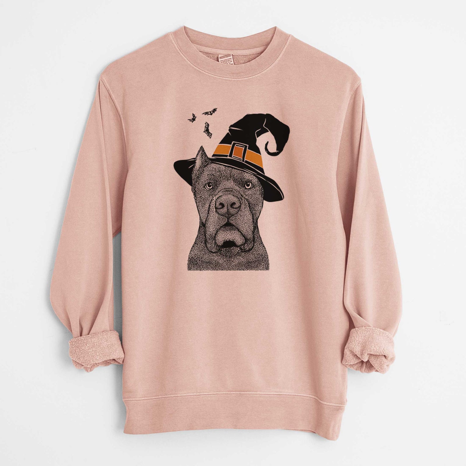 Witch Bruno the Cane Corso - Unisex Pigment Dyed Crew Sweatshirt