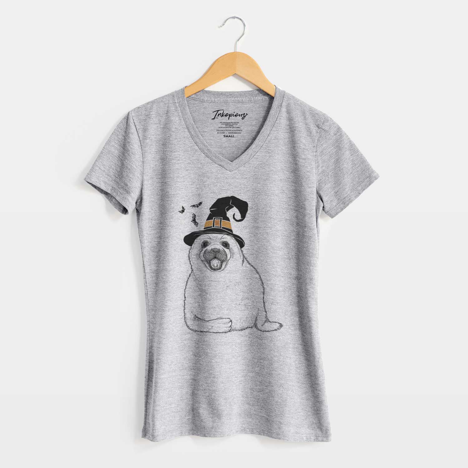 Witch Bub the Harp Seal - Women's V-neck Shirt