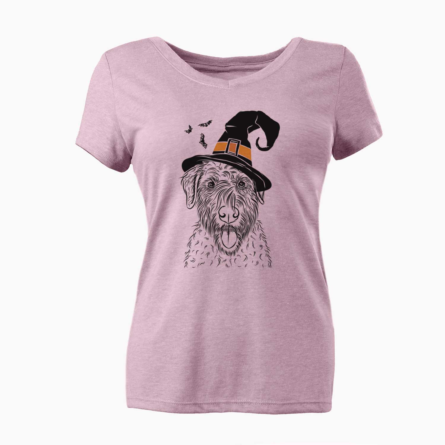 Witch Chester the Soft Coated Wheaten Terrier - Women's V-neck Shirt