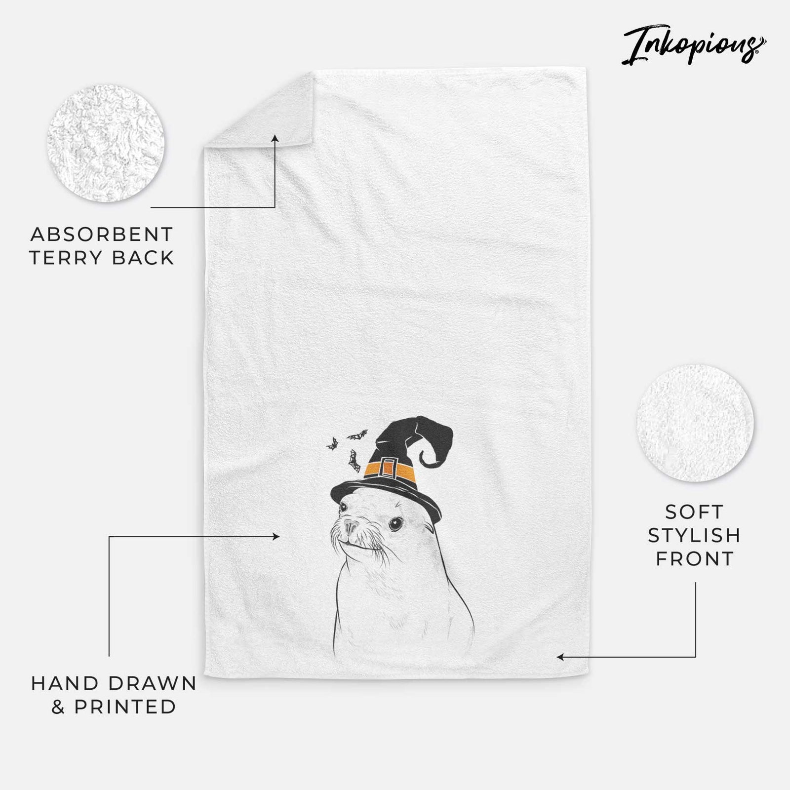 Chip the California Sea Lion Decorative Hand Towel