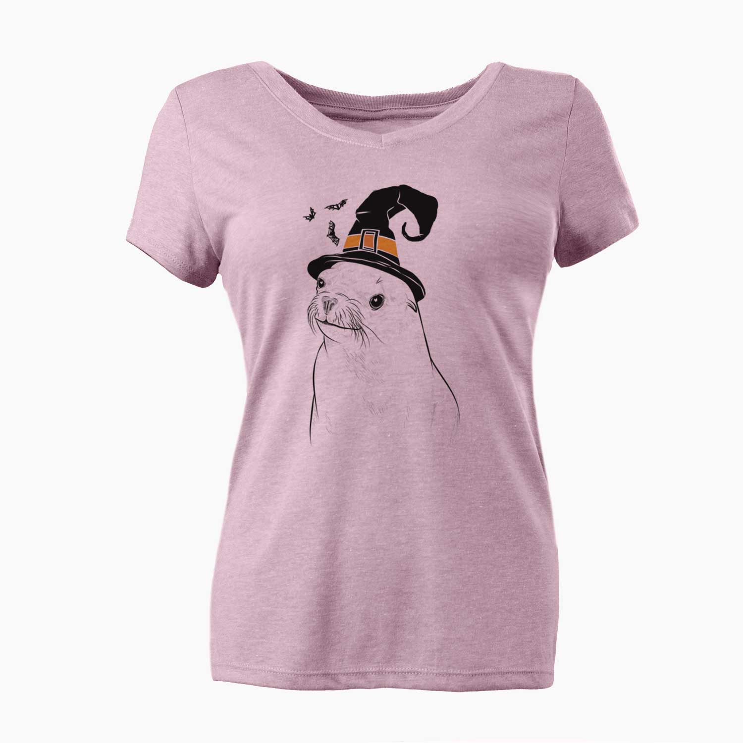 Witch Chip the California Sea Lion - Women's V-neck Shirt