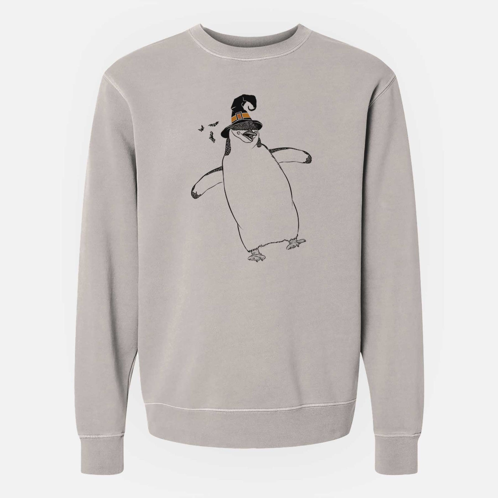 Witch Chive the Chinstrap Penguin - Unisex Pigment Dyed Crew Sweatshirt