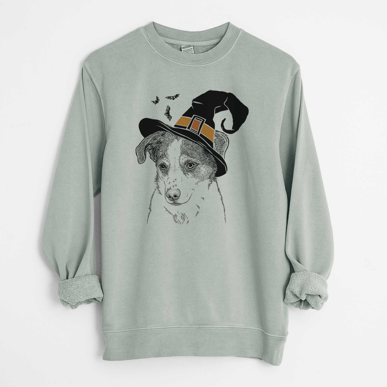 Witch Coco the Beagle Mix - Unisex Pigment Dyed Crew Sweatshirt