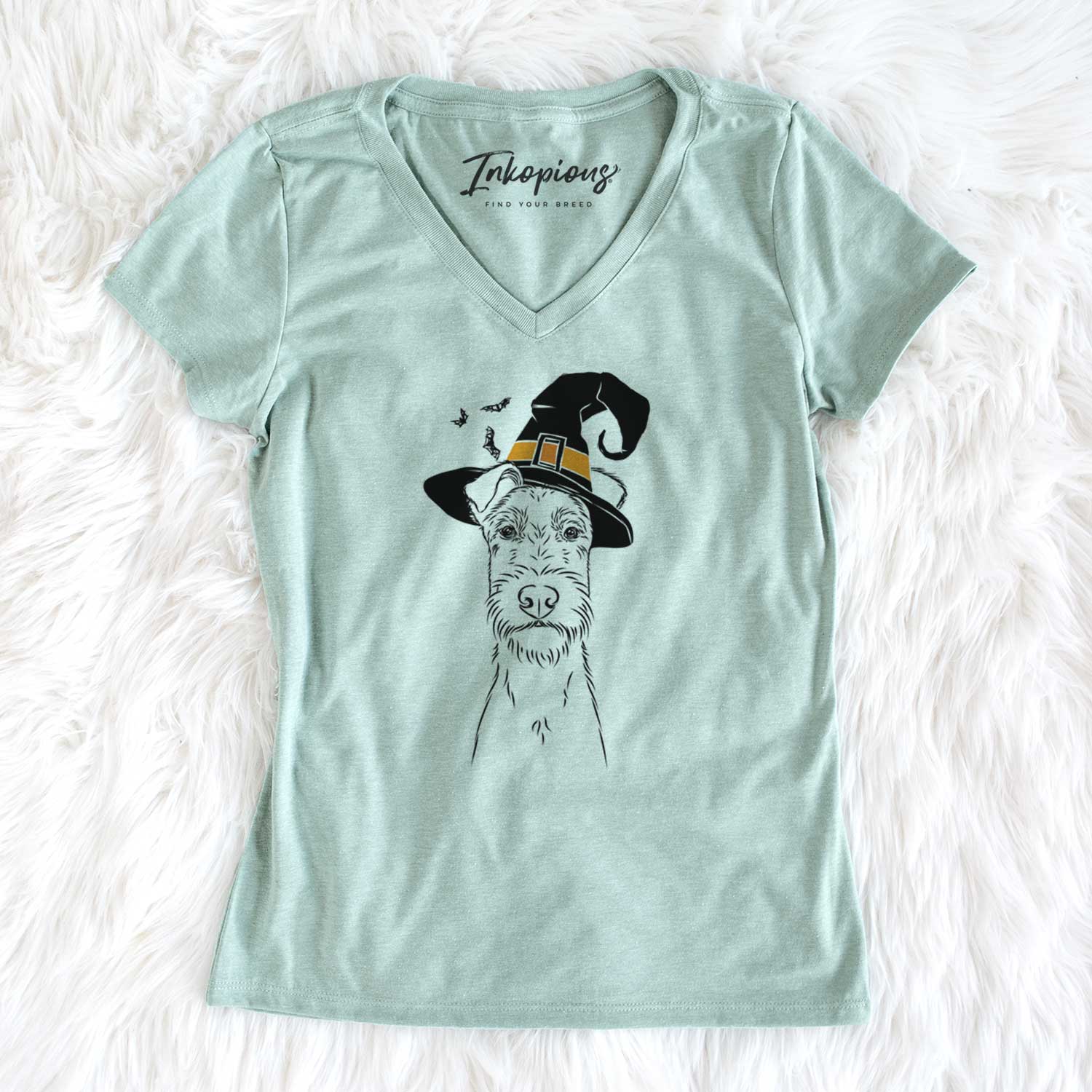 Witch Connor the Irish Terrier - Women's V-neck Shirt