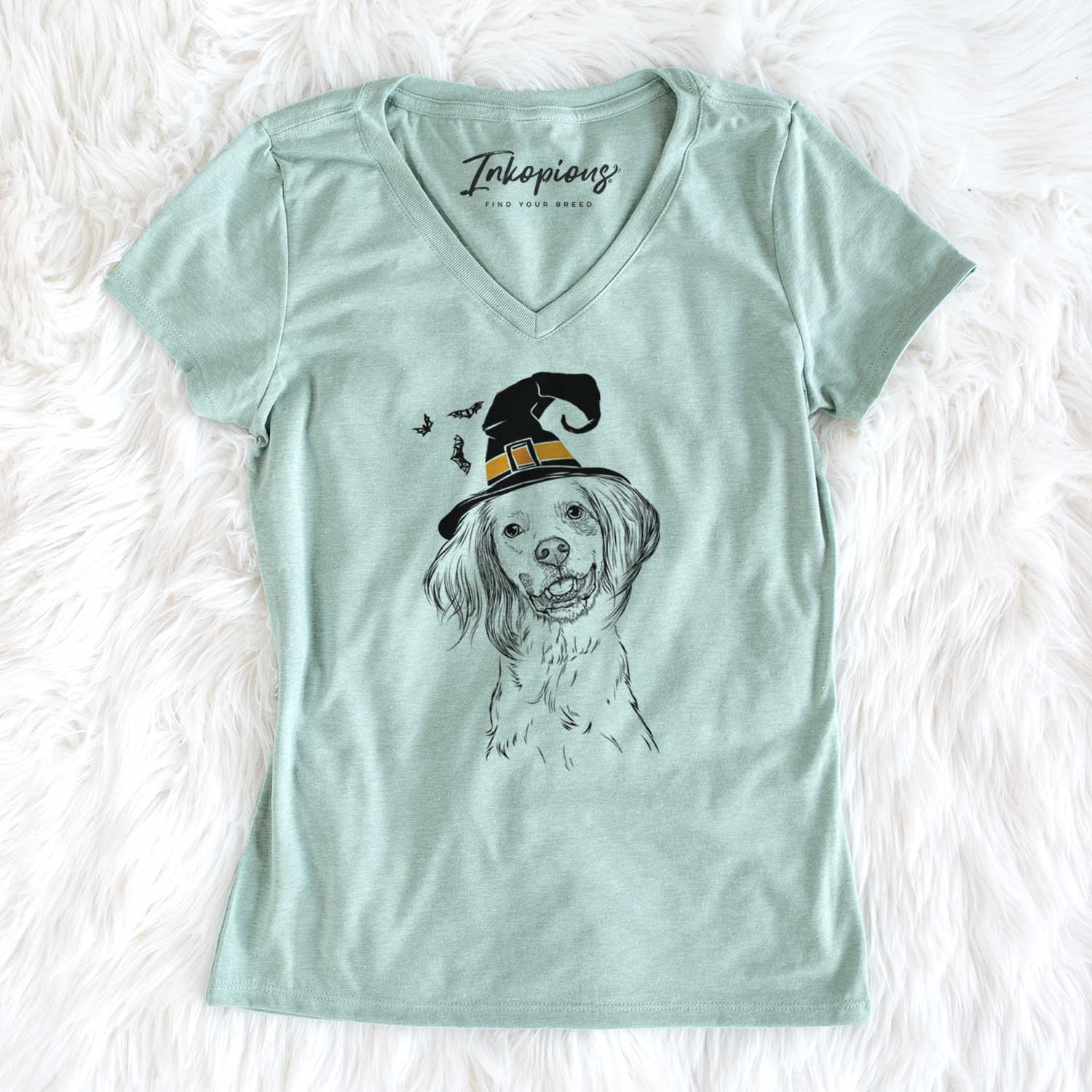 Witch Cooper the English Setter - Women's V-neck Shirt