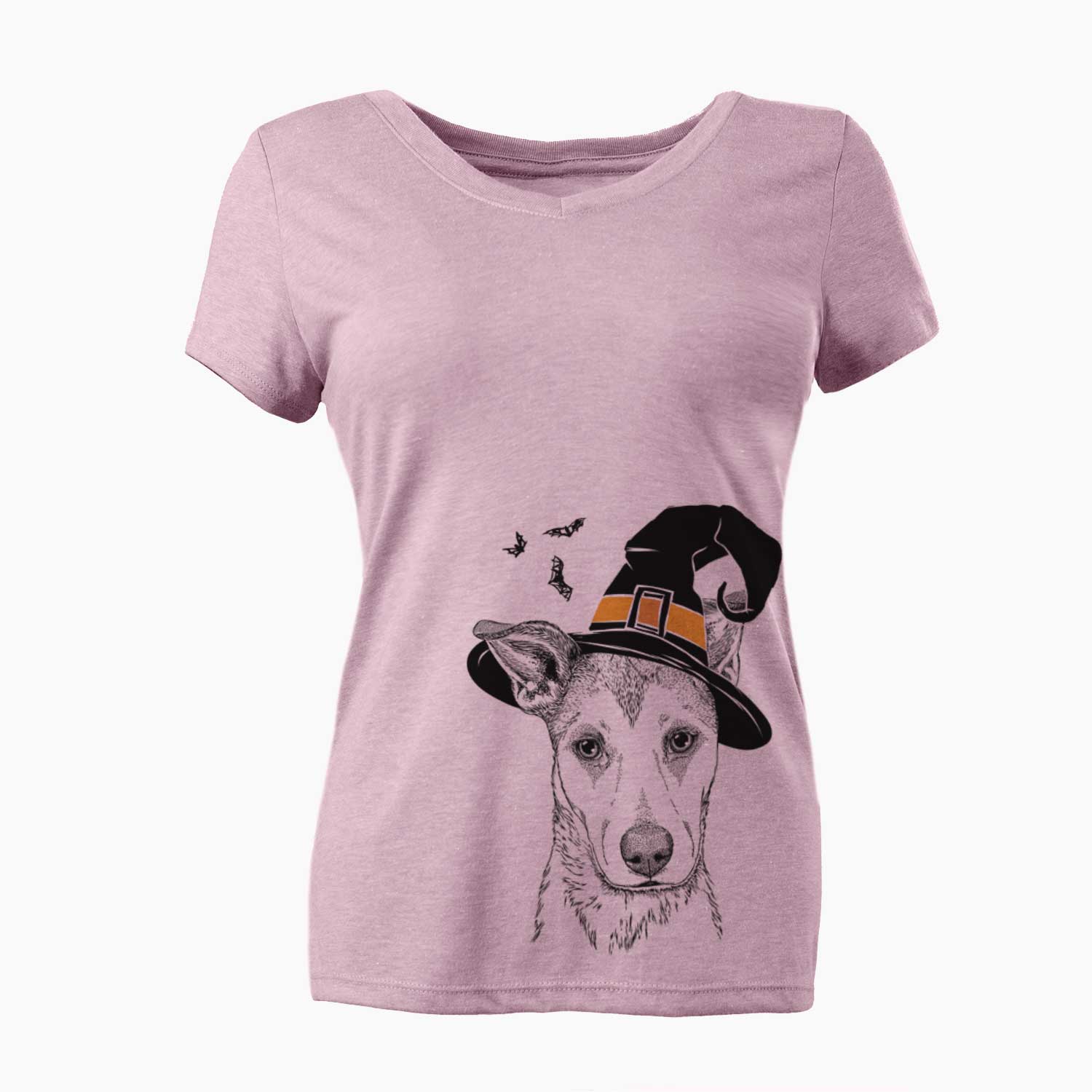 Witch Coral the Mixed Breed - Women's V-neck Shirt
