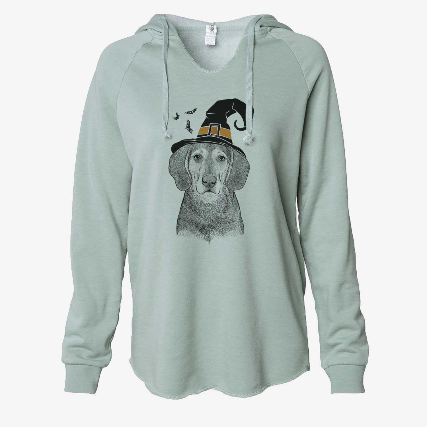Witch Daisy the Hound Mix - Cali Wave Hooded Sweatshirt