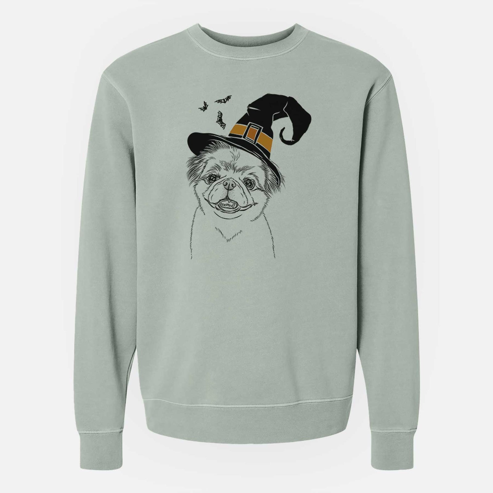 Witch Danny the Pekingese - Unisex Pigment Dyed Crew Sweatshirt