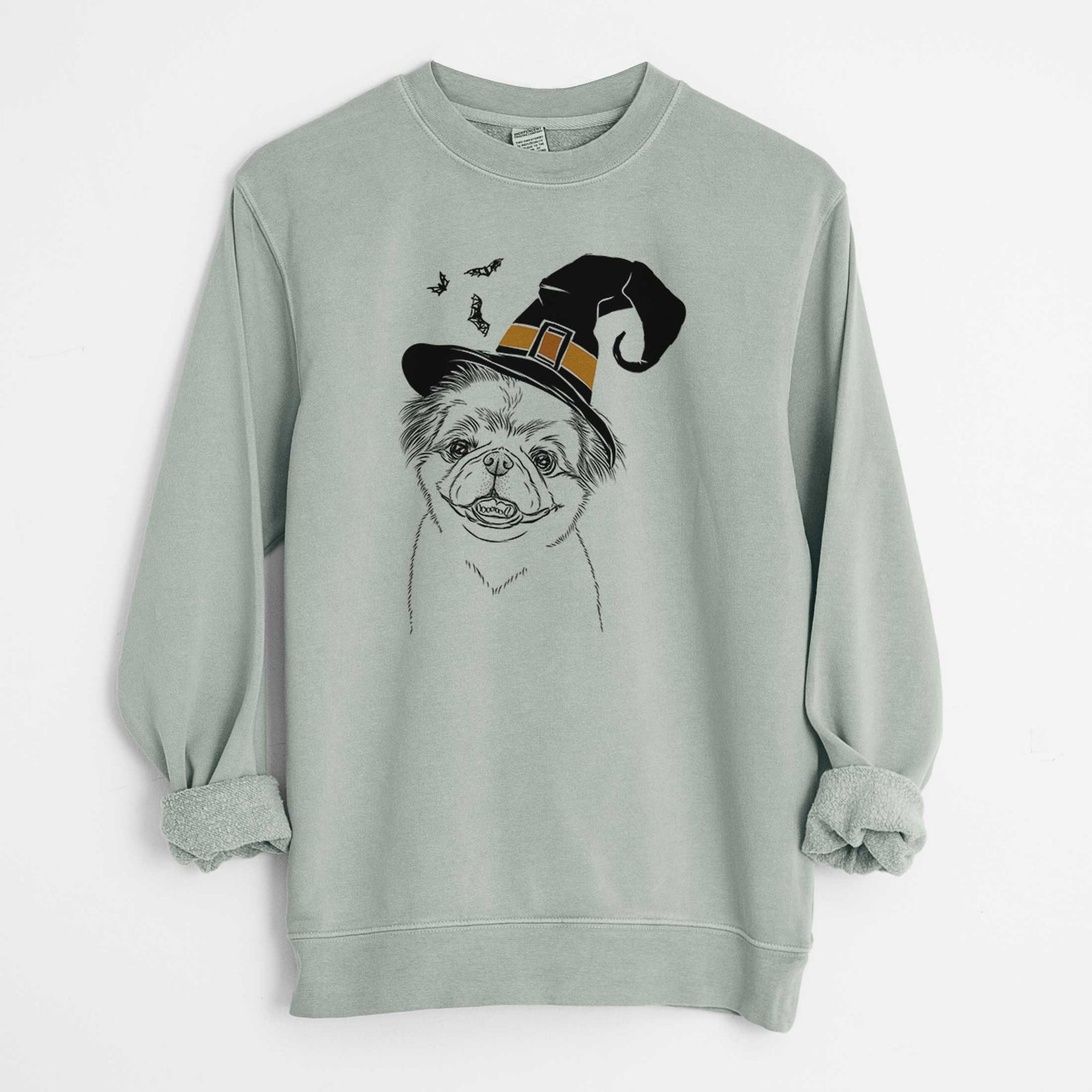 Witch Danny the Pekingese - Unisex Pigment Dyed Crew Sweatshirt
