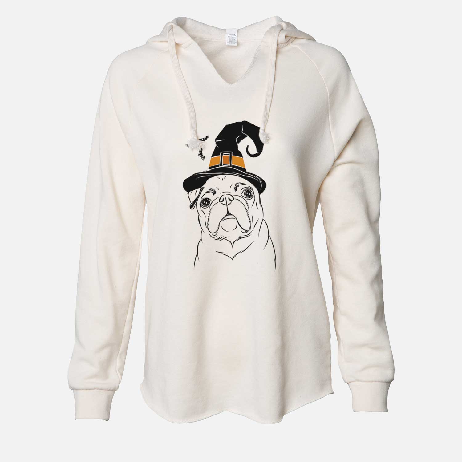 Witch Darling Chloe the Pug - Cali Wave Hooded Sweatshirt