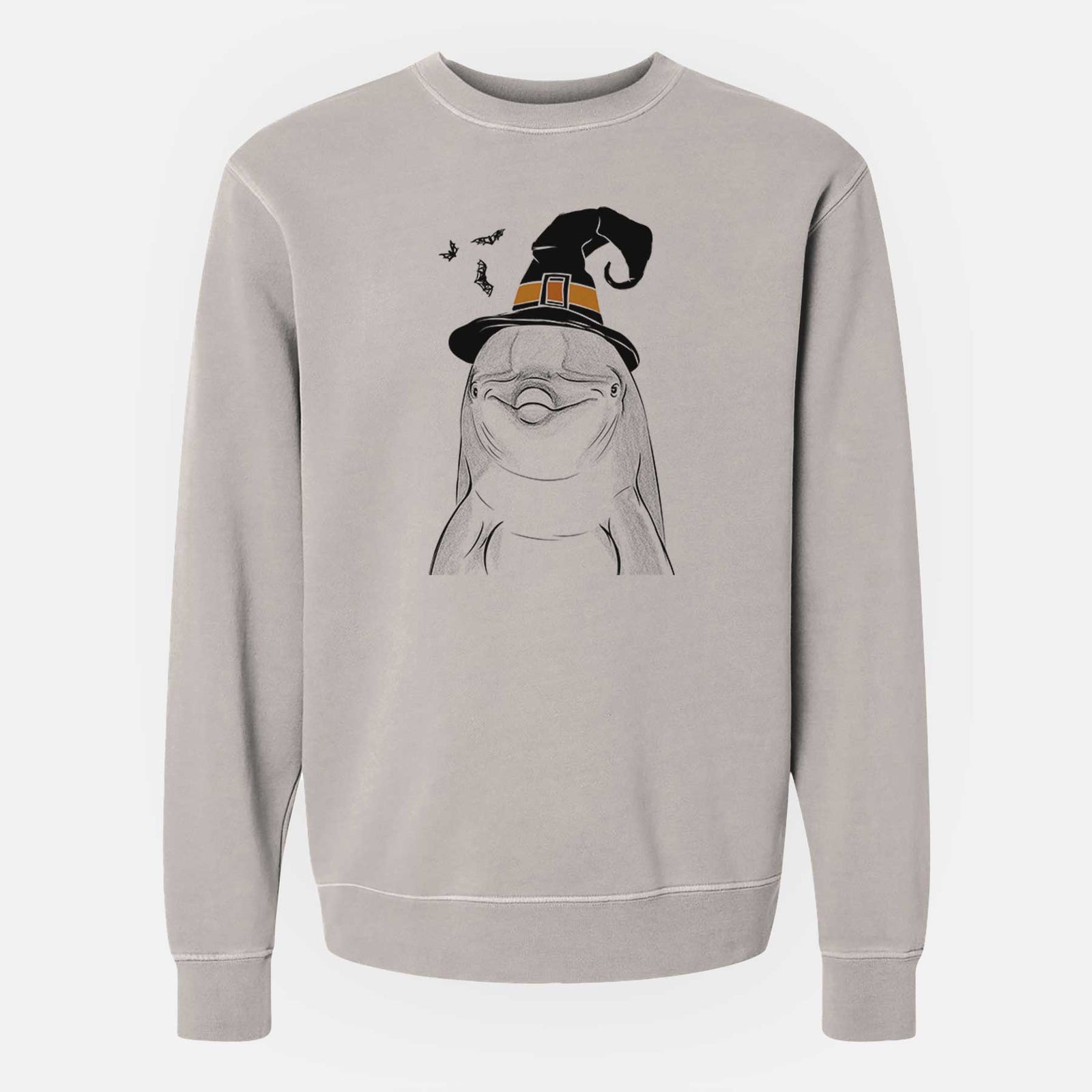 Witch Dave the Dolphin - Unisex Pigment Dyed Crew Sweatshirt