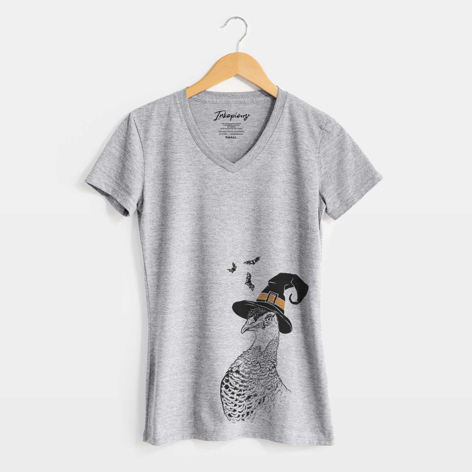 Witch Dee the Peahen - Women's V-neck Shirt