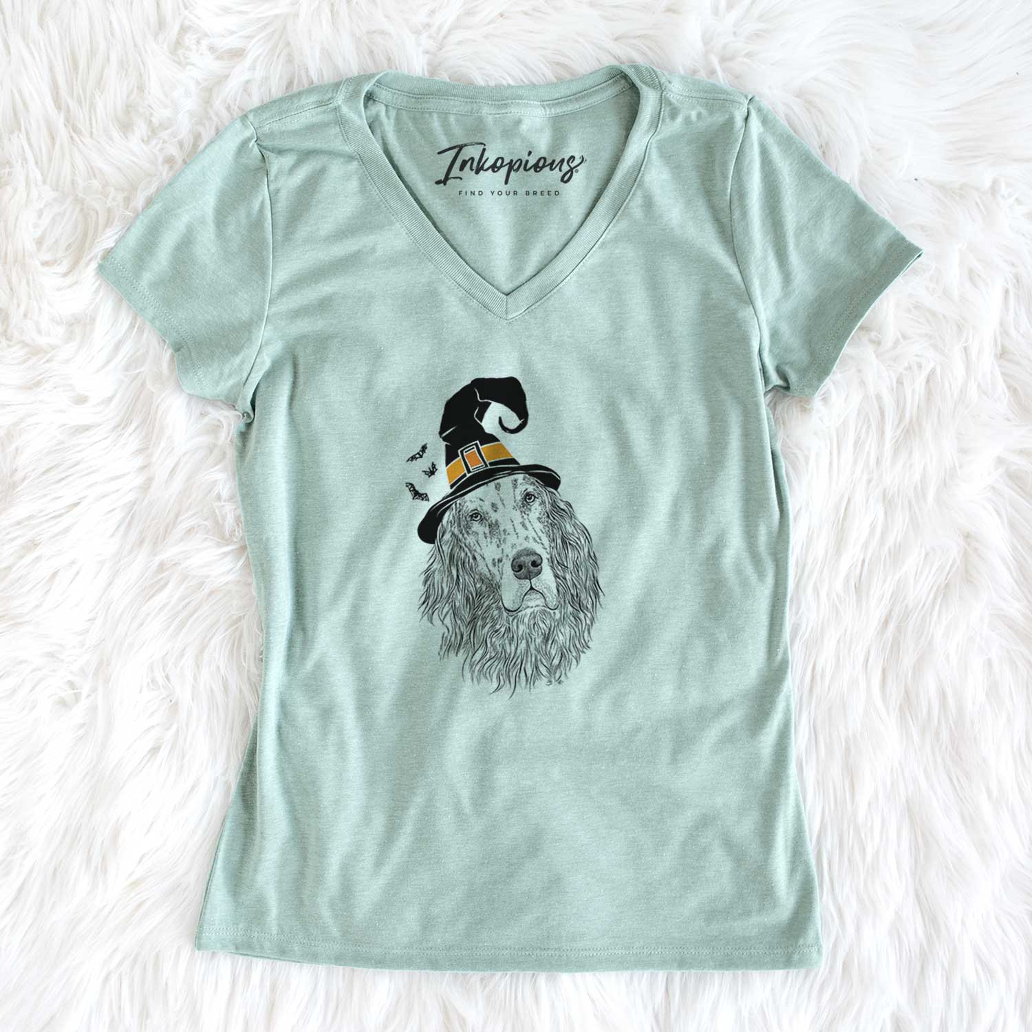 Witch Dexter the English Setter - Women's V-neck Shirt