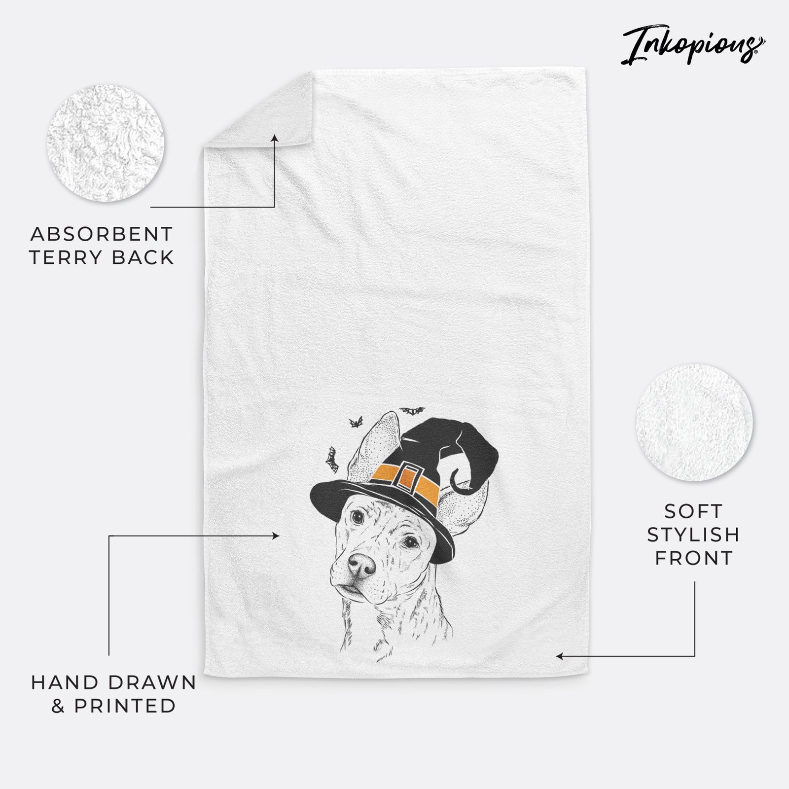 Diesel the Mixed Breed Decorative Hand Towel