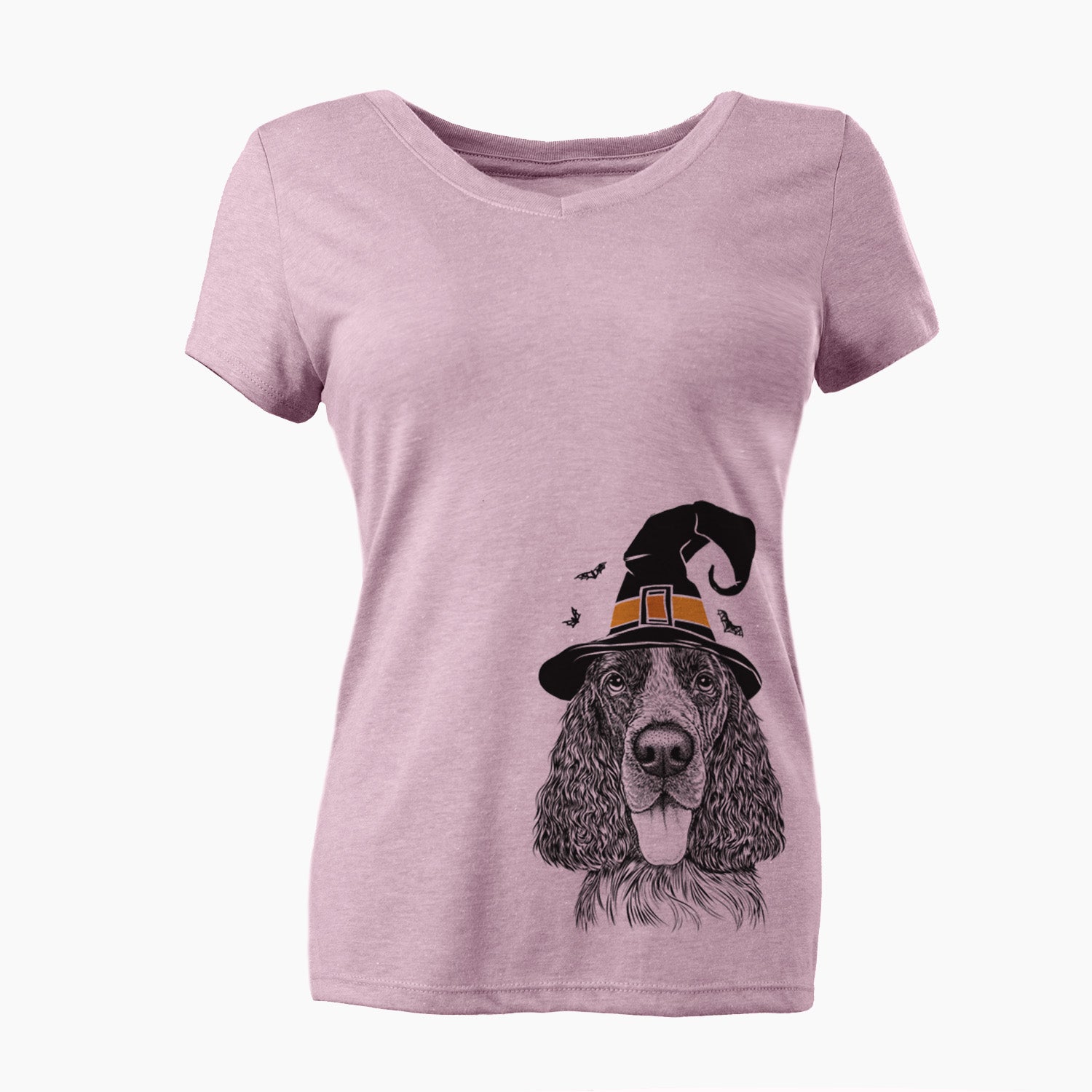 Witch Duke the English Springer Spaniel - Women's Perfect V-neck Shirt