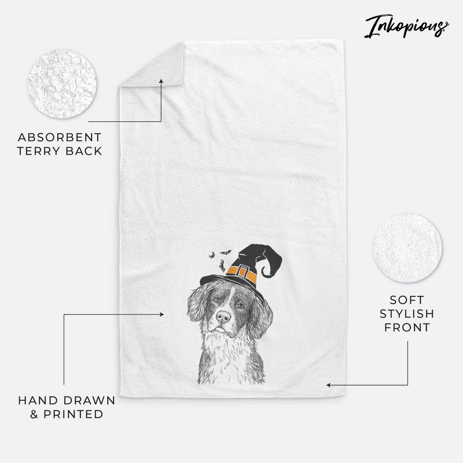 Dulce the Drentsche Patrijshond Decorative Hand Towel