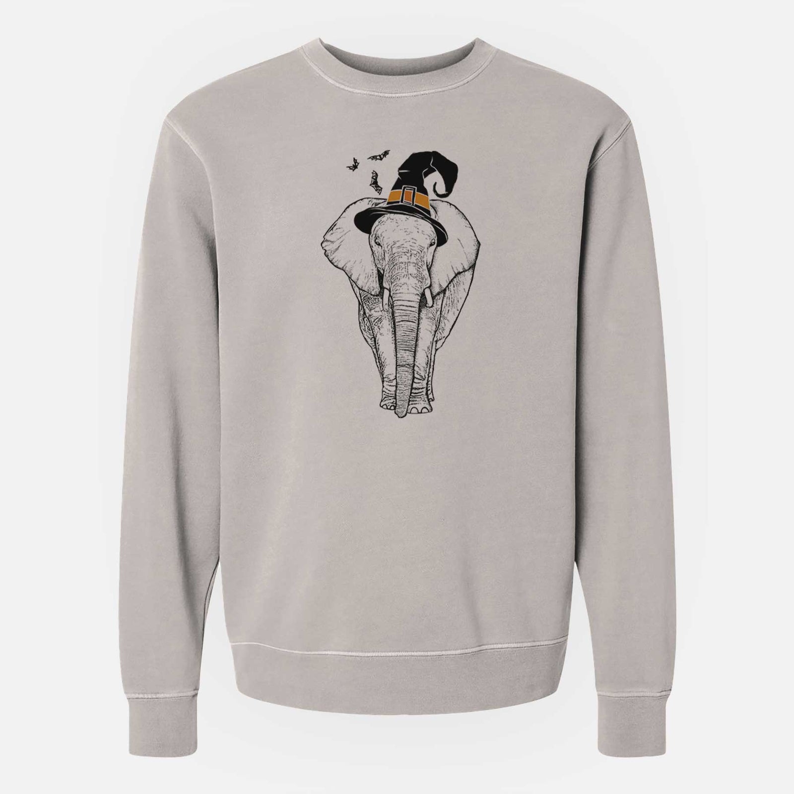 Witch Ella the Elephant - Unisex Pigment Dyed Crew Sweatshirt