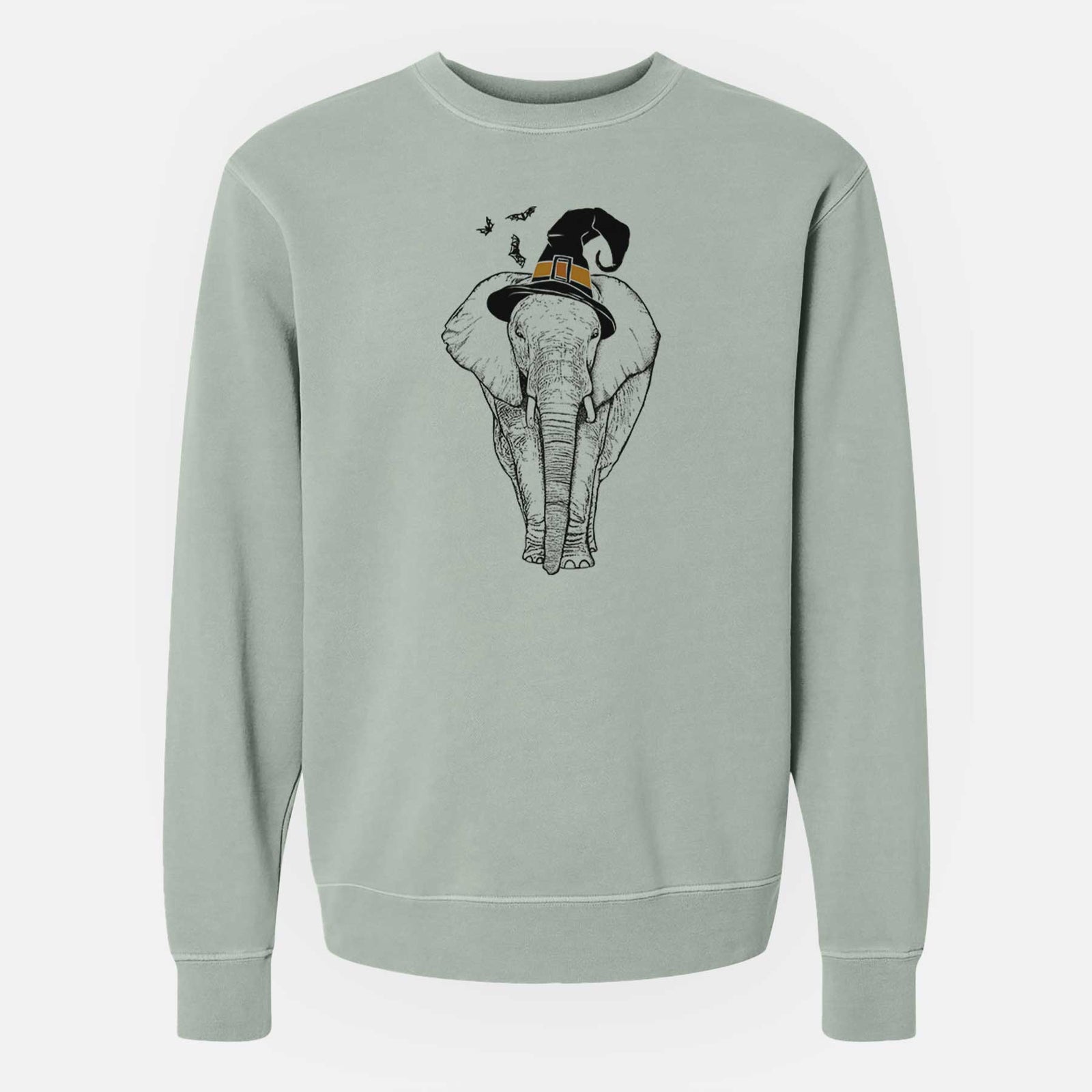 Witch Ella the Elephant - Unisex Pigment Dyed Crew Sweatshirt