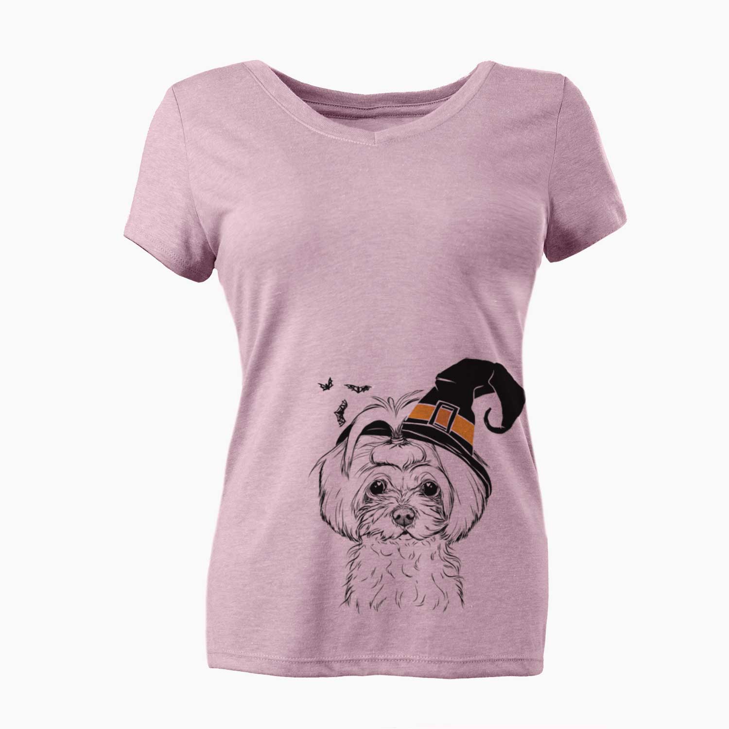 Witch Ellie the Maltese - Women's V-neck Shirt