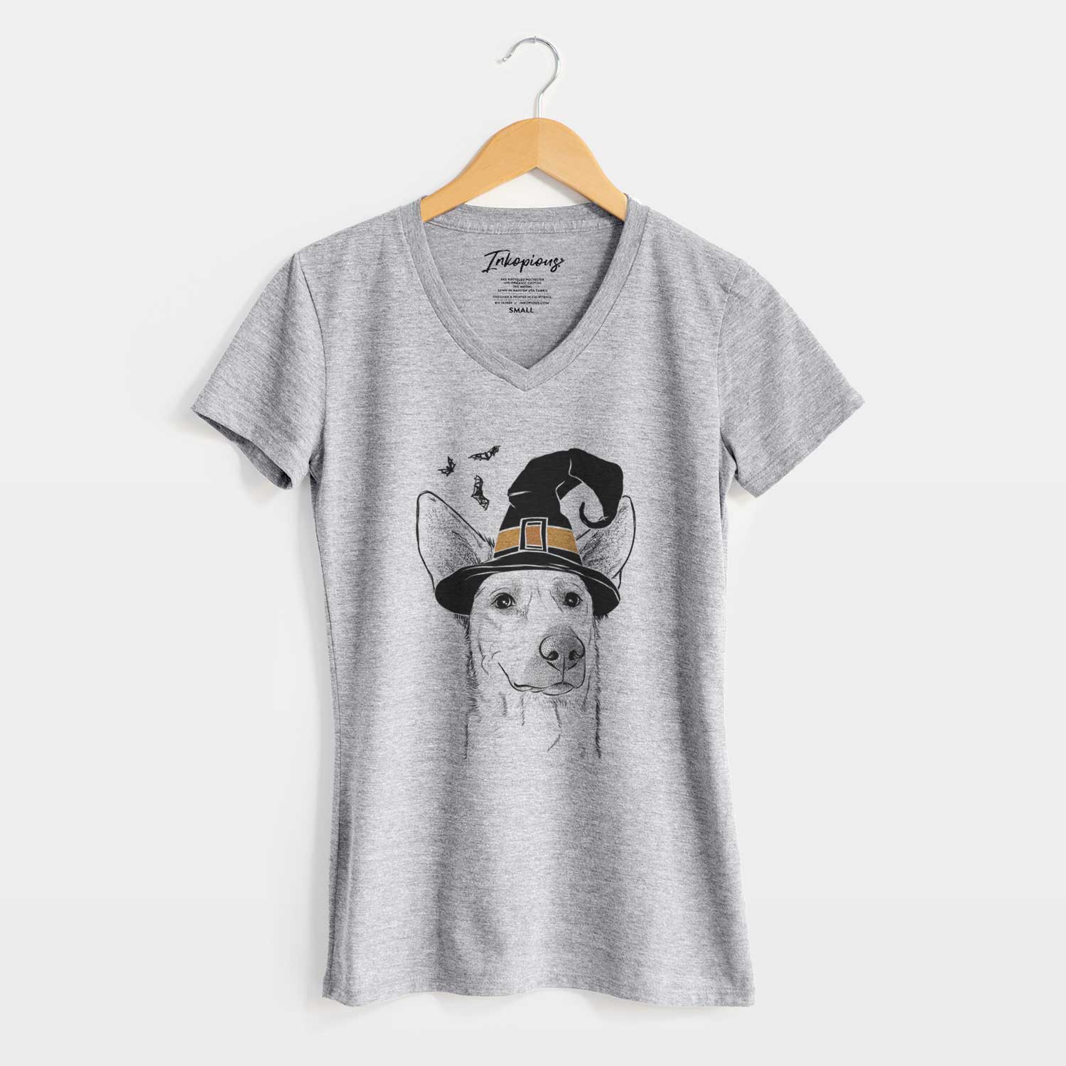 Witch Ember the Shepherd Mix - Women's V-neck Shirt