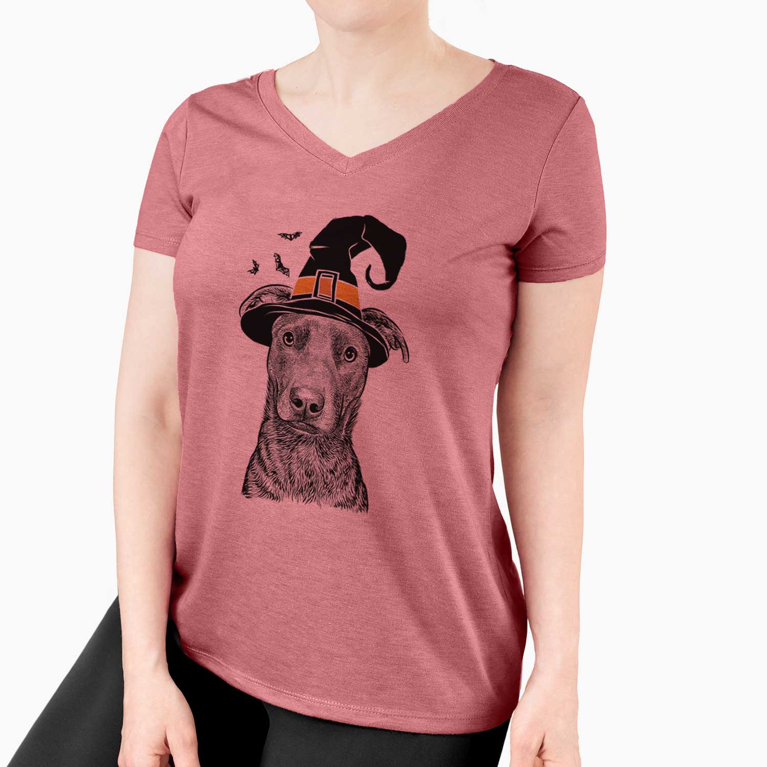 Witch Embyr the Mixed Breed - Women's V-neck Shirt