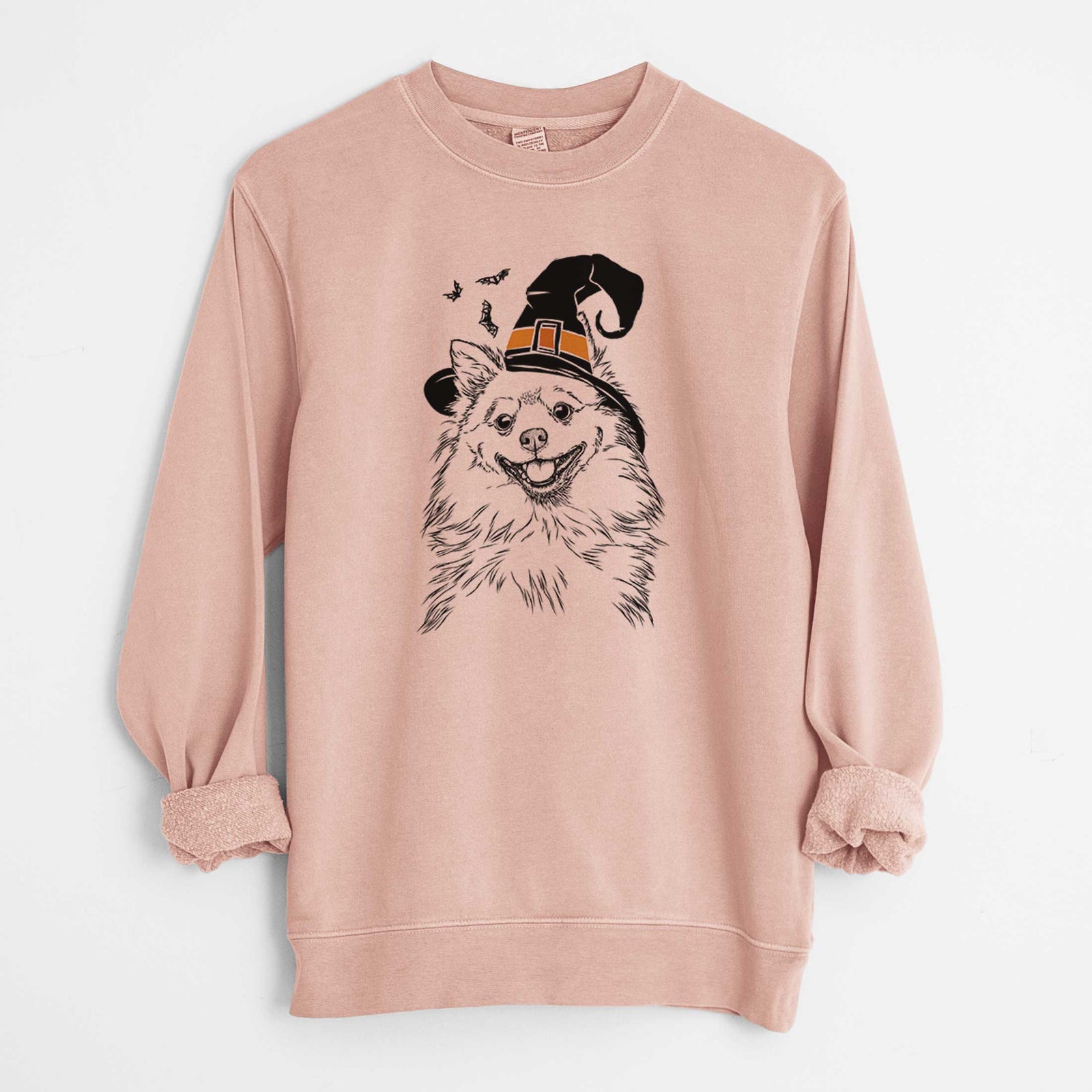 Witch Fibi the Spitz - Unisex Pigment Dyed Crew Sweatshirt