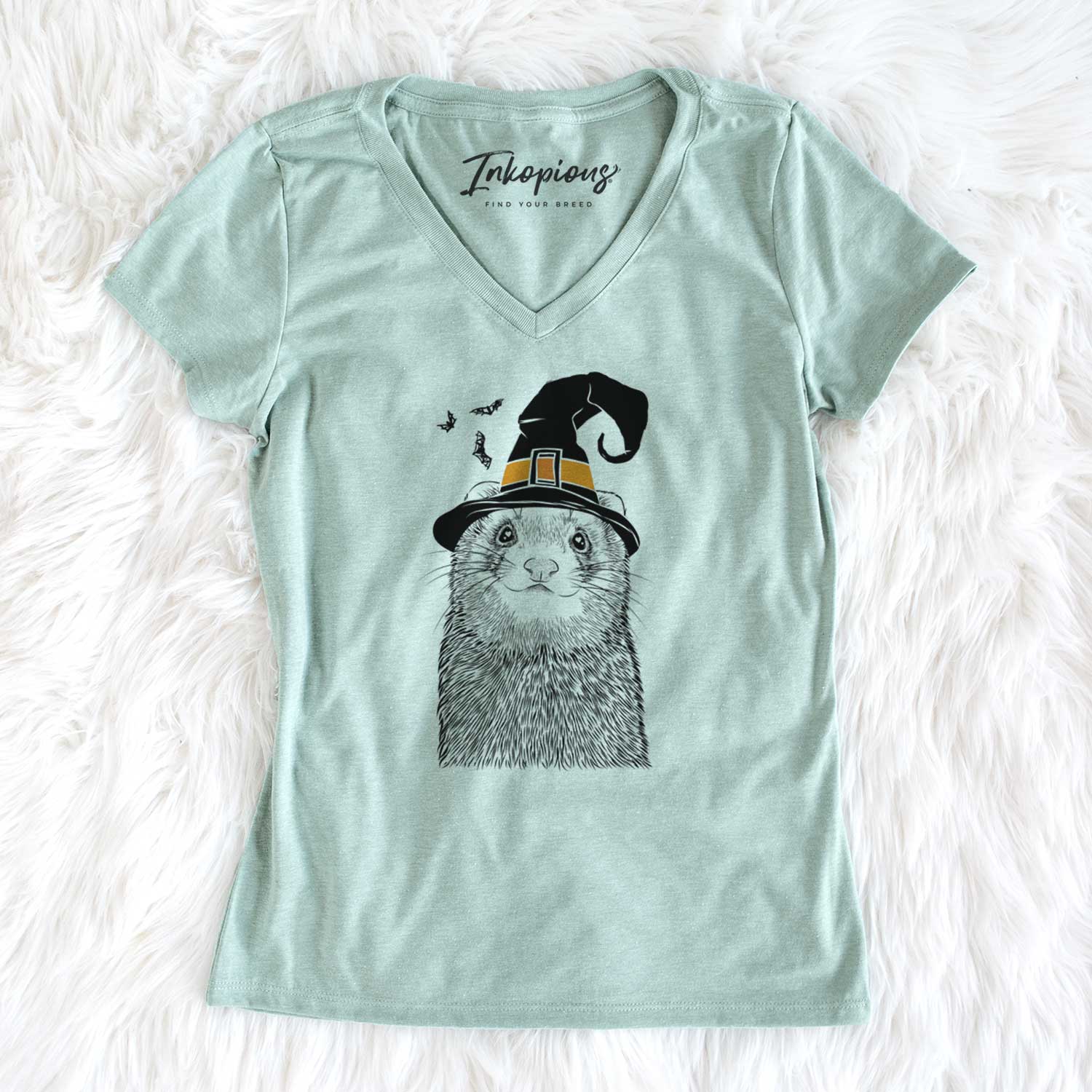 Witch Fig the Ferret - Women's V-neck Shirt