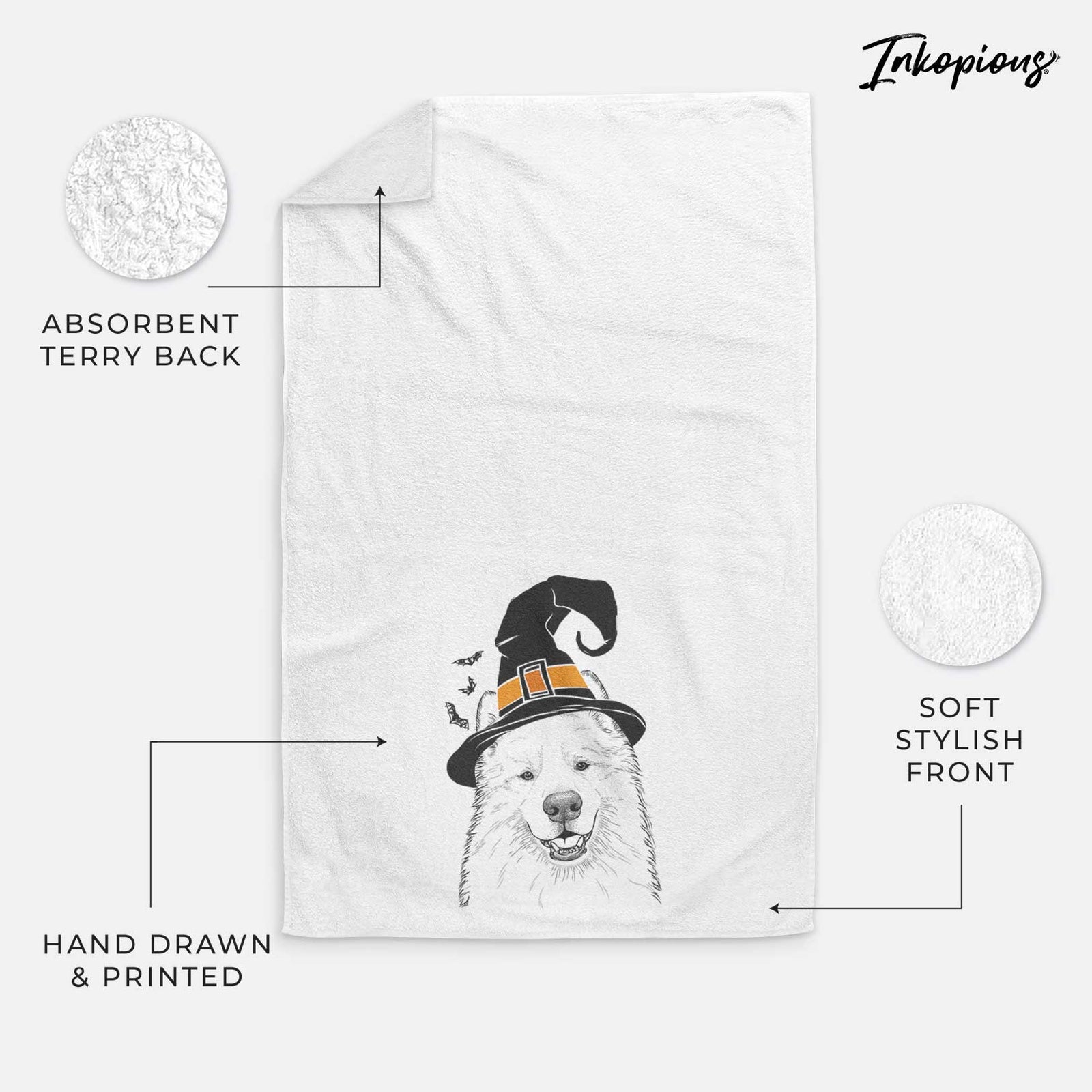 Foster the Samoyed Decorative Hand Towel