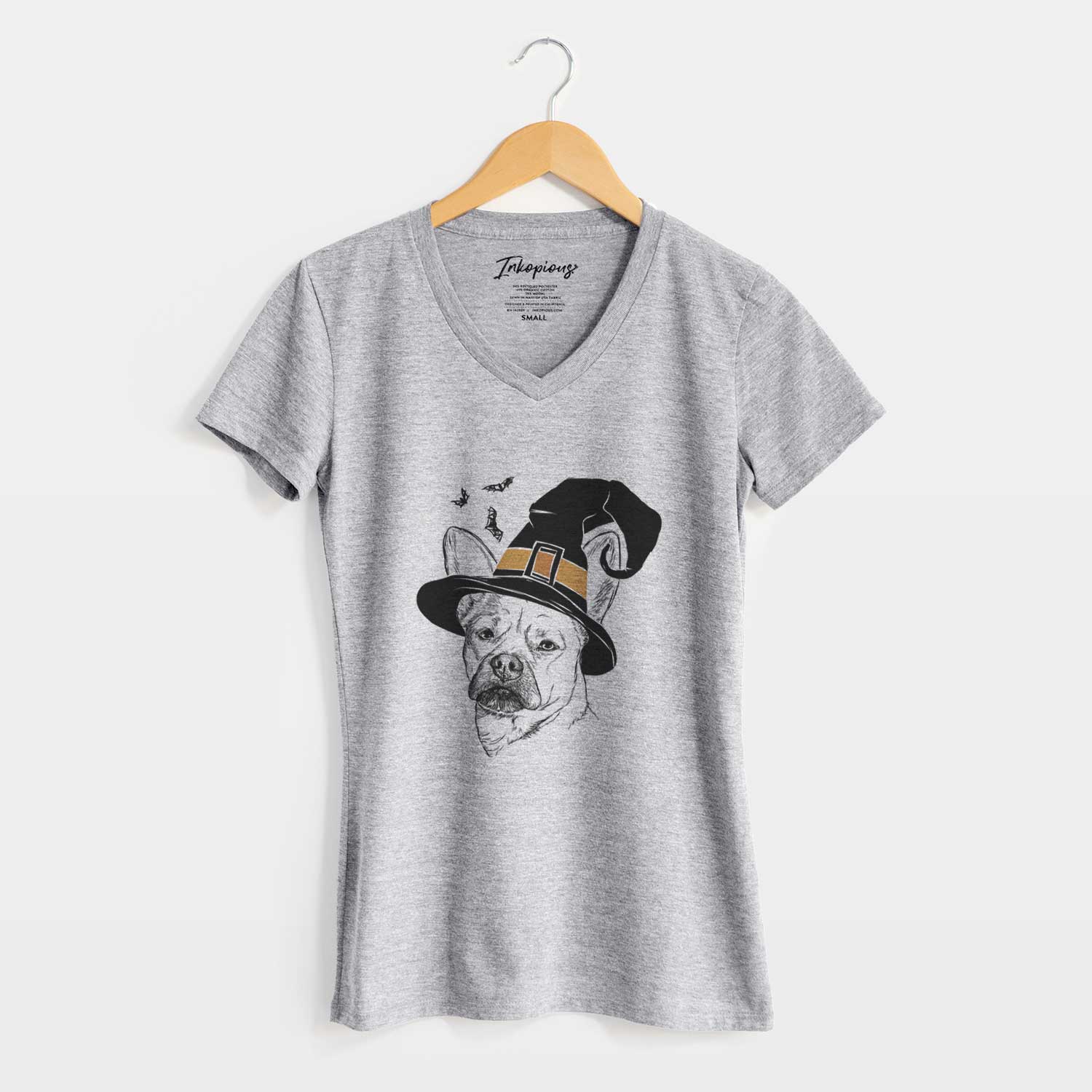 Witch Frankie the Mixed Breed - Women's V-neck Shirt