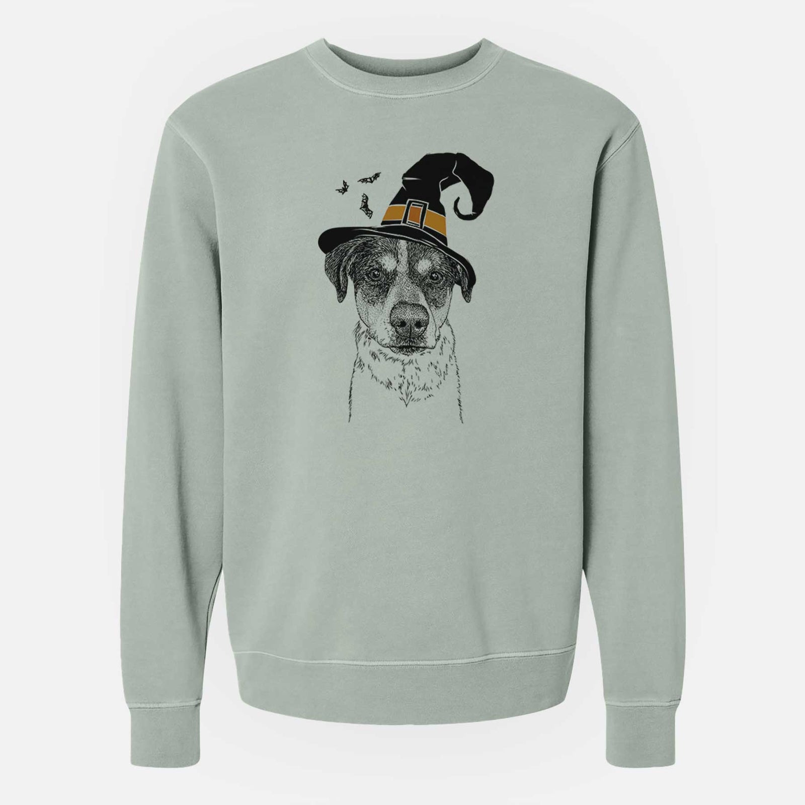 Witch Gertrude the Mixed Breed - Unisex Pigment Dyed Crew Sweatshirt