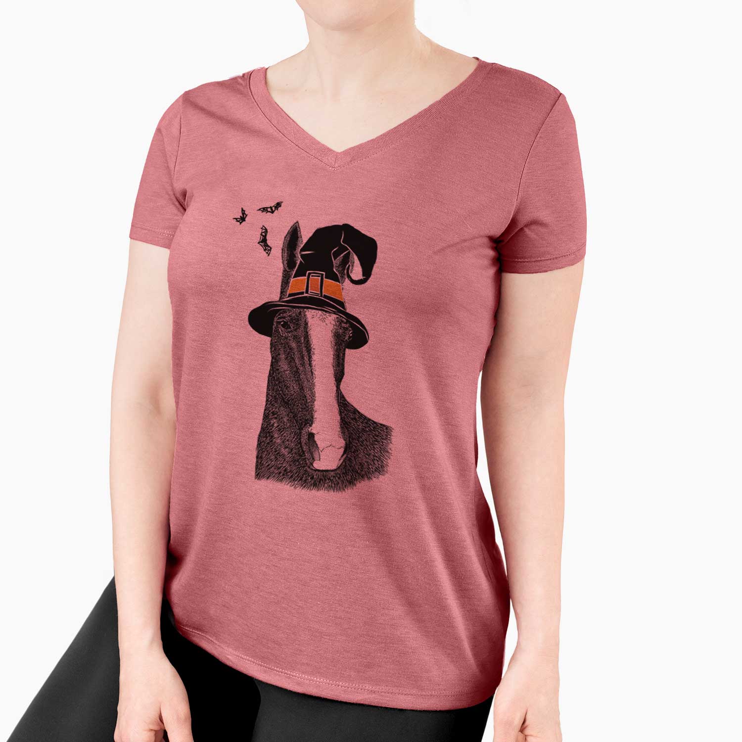 Witch Gibson the Tennessee Walking Horse - Women's V-neck Shirt