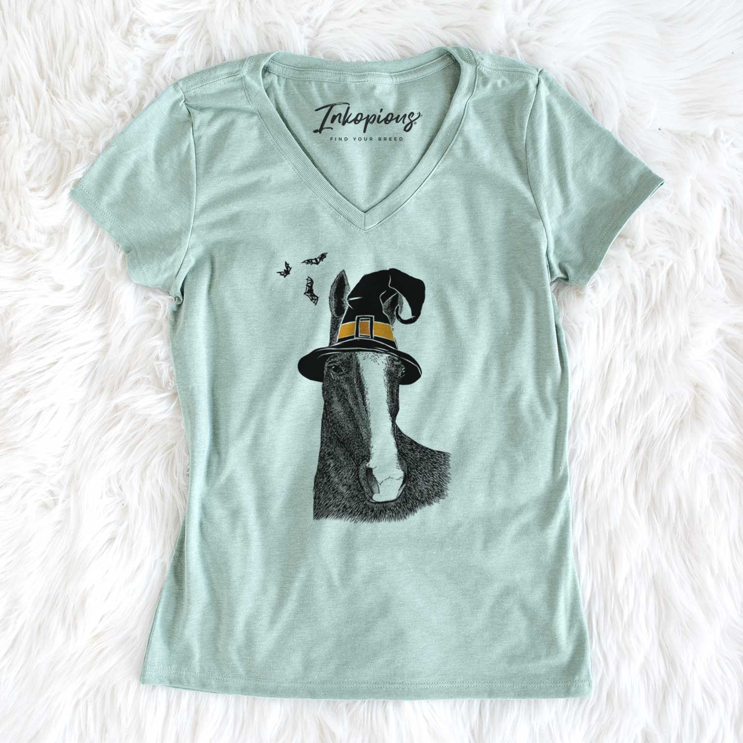 Witch Gibson the Tennessee Walking Horse - Women's V-neck Shirt