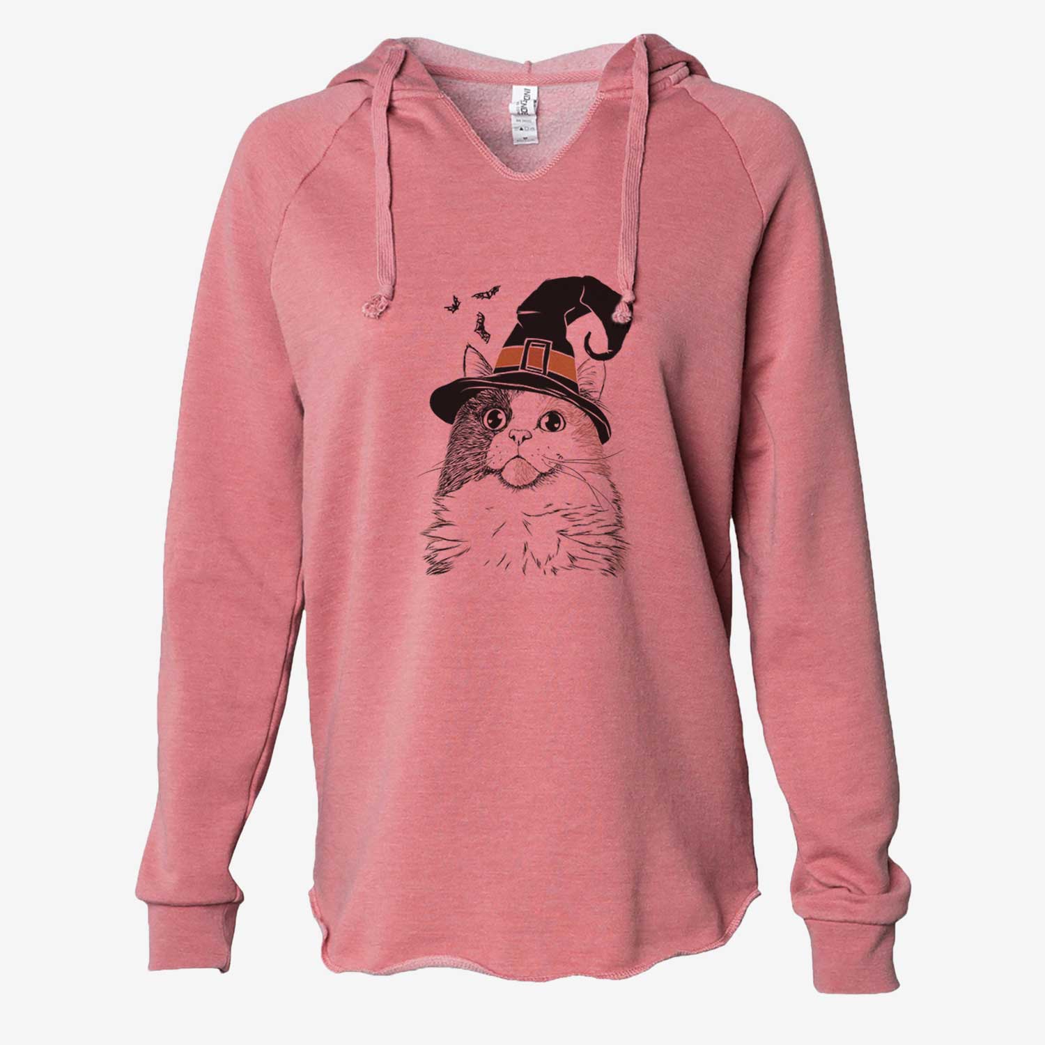 Witch Greta the Calico Cat - Cali Wave Hooded Sweatshirt