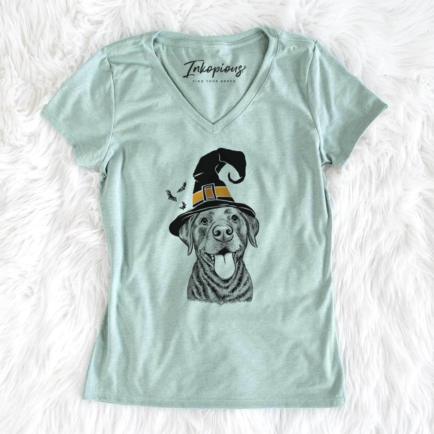 Witch Gwen the Labrador Retriever - Women's V-neck Shirt