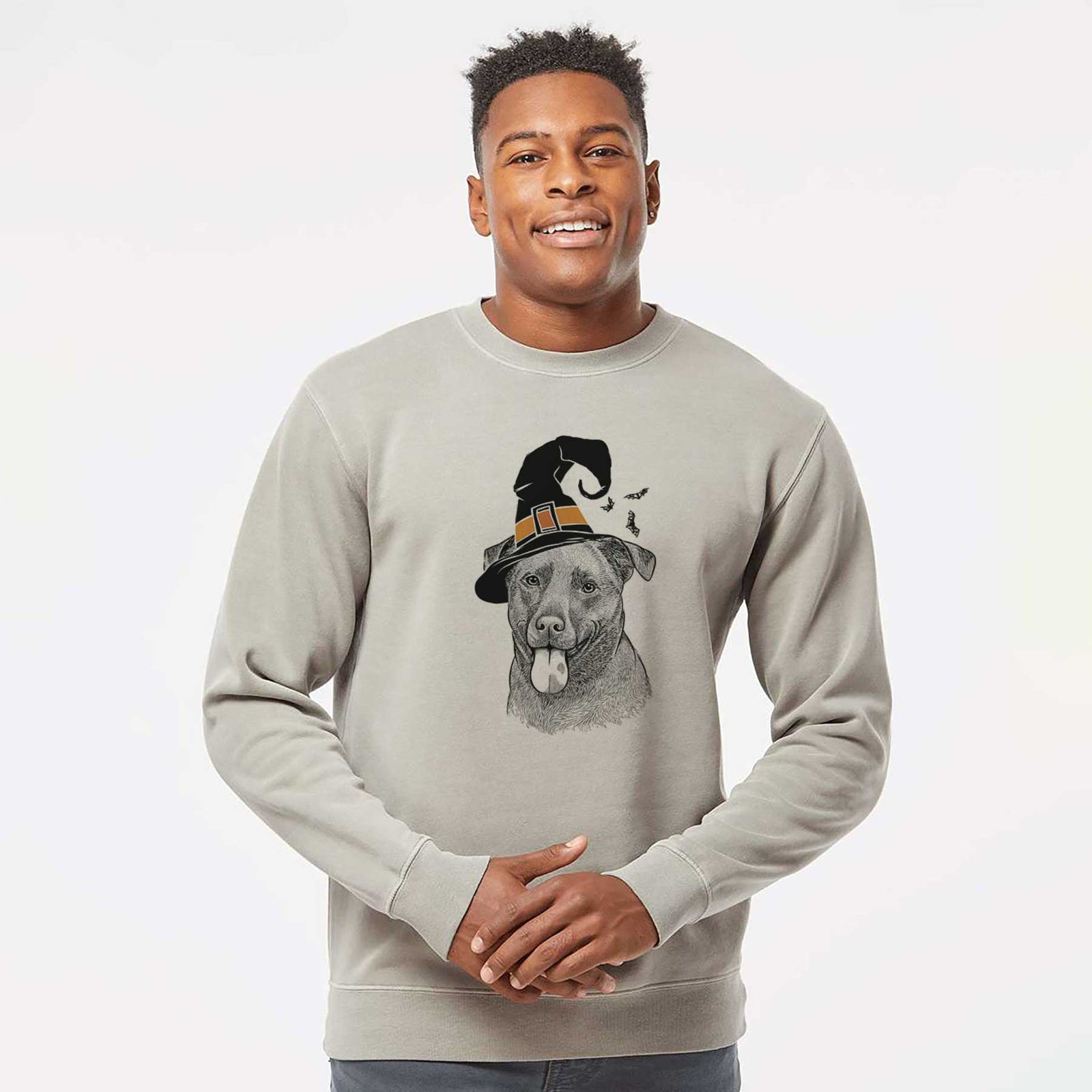 Witch Harbor the Mixed Breed - Unisex Pigment Dyed Crew Sweatshirt