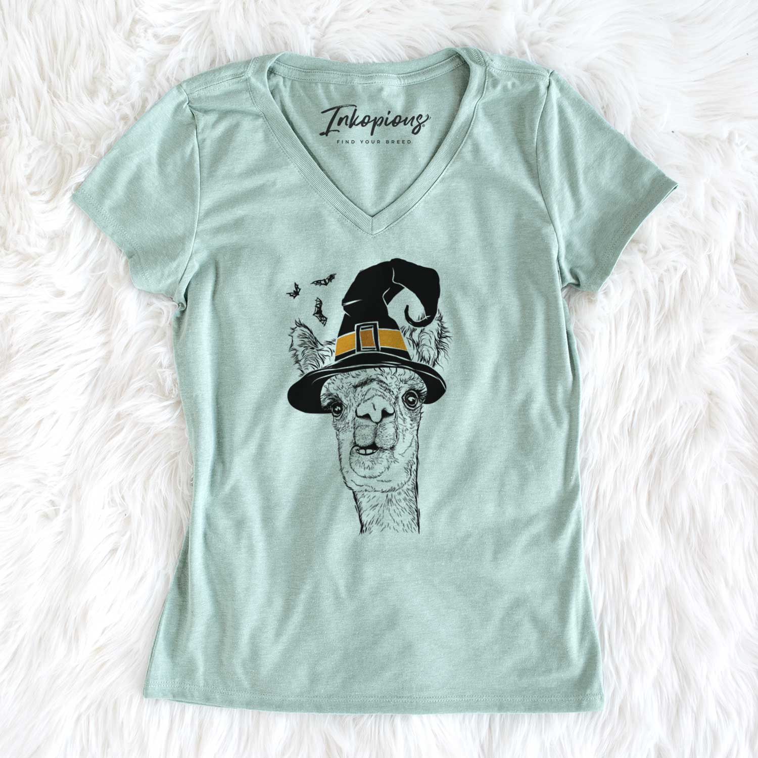 Witch Henry the Alpaca - Women's V-neck Shirt