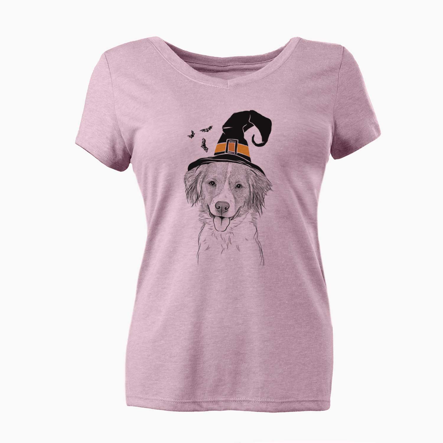 Witch Hercules the Nederlandse Kooikerhondje - Women's V-neck Shirt