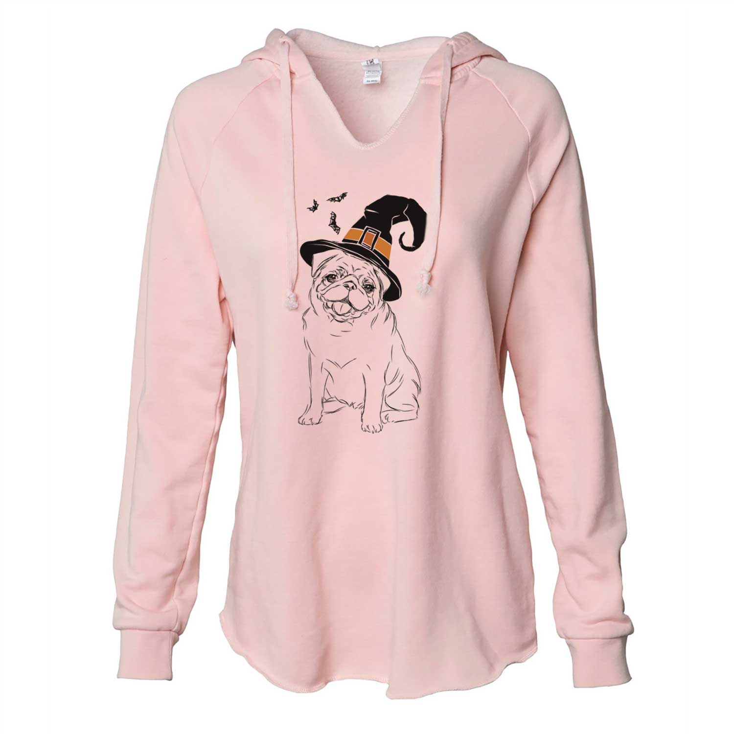 Witch Higgins the Pug - Cali Wave Hooded Sweatshirt