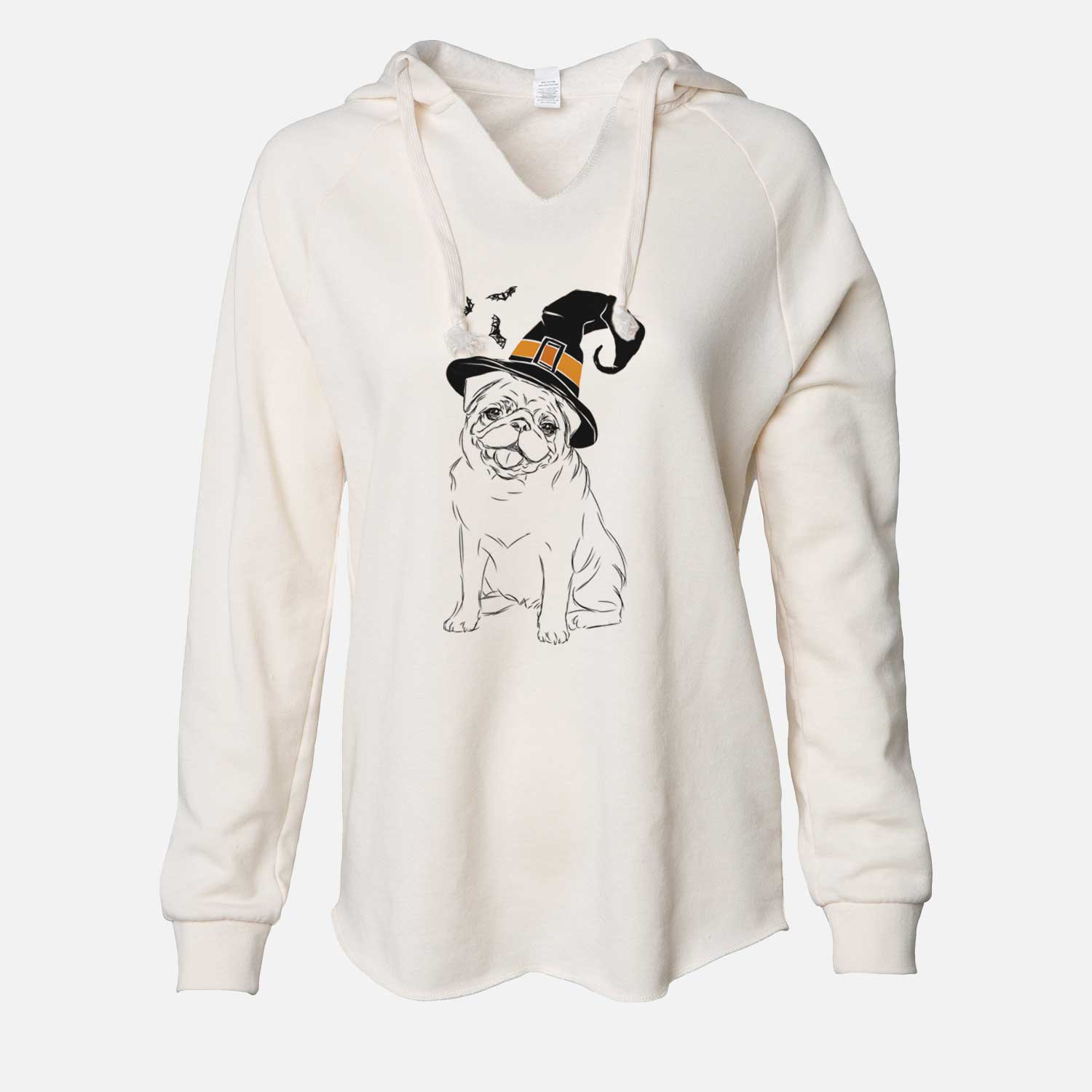 Witch Higgins the Pug - Cali Wave Hooded Sweatshirt