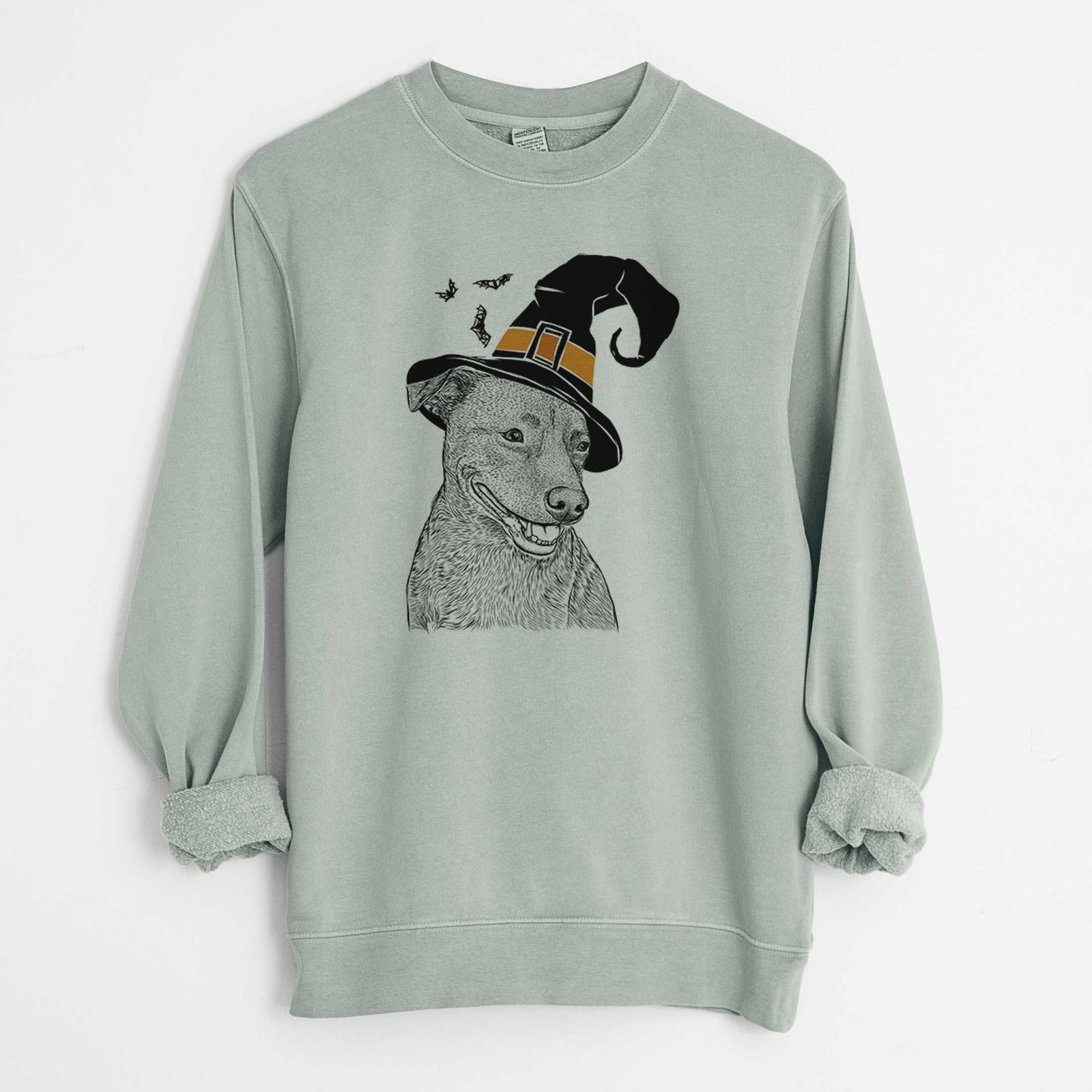 Witch Honey the Lab Pit Mix - Unisex Pigment Dyed Crew Sweatshirt