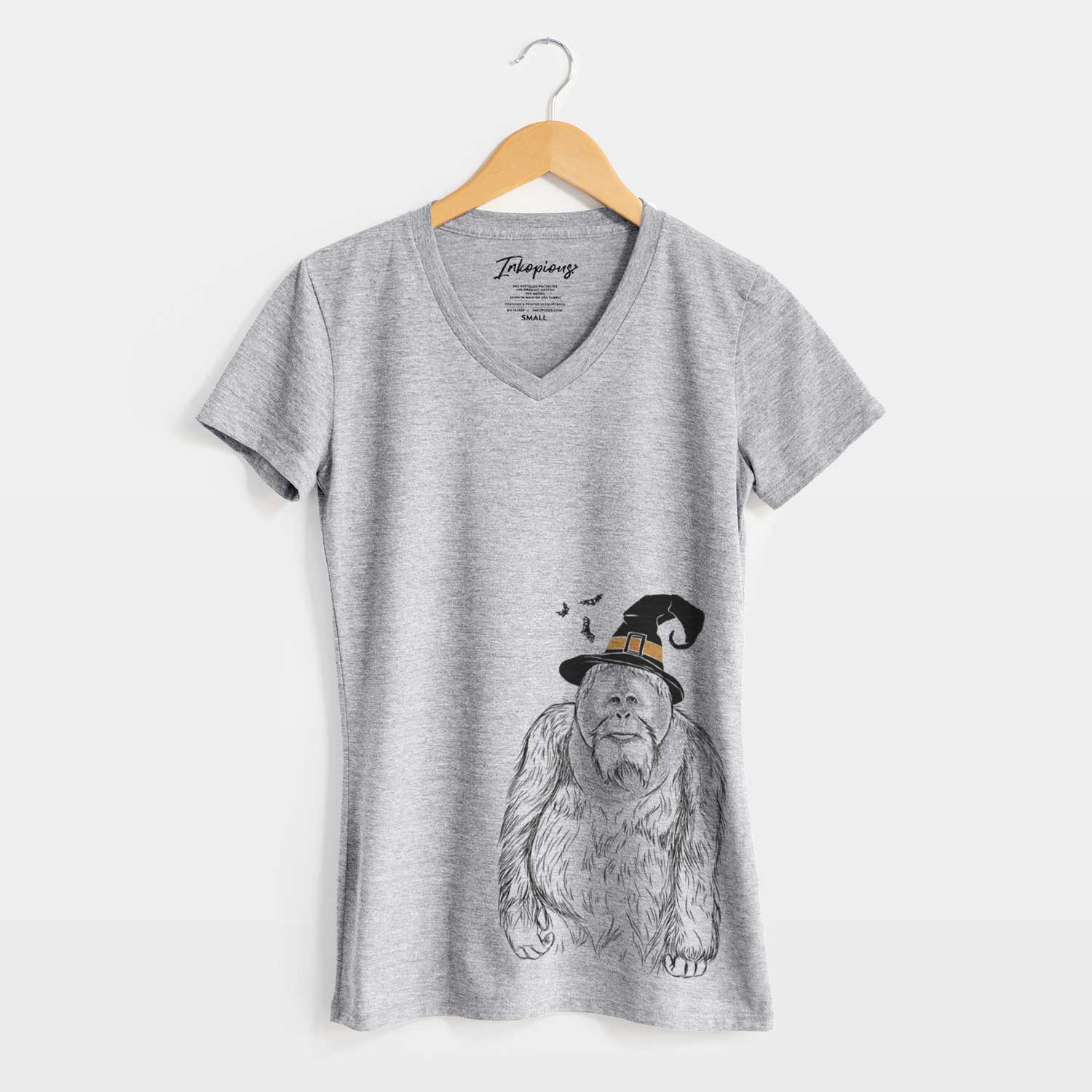 Witch Horace the Male Orangutan - Women's V-neck Shirt