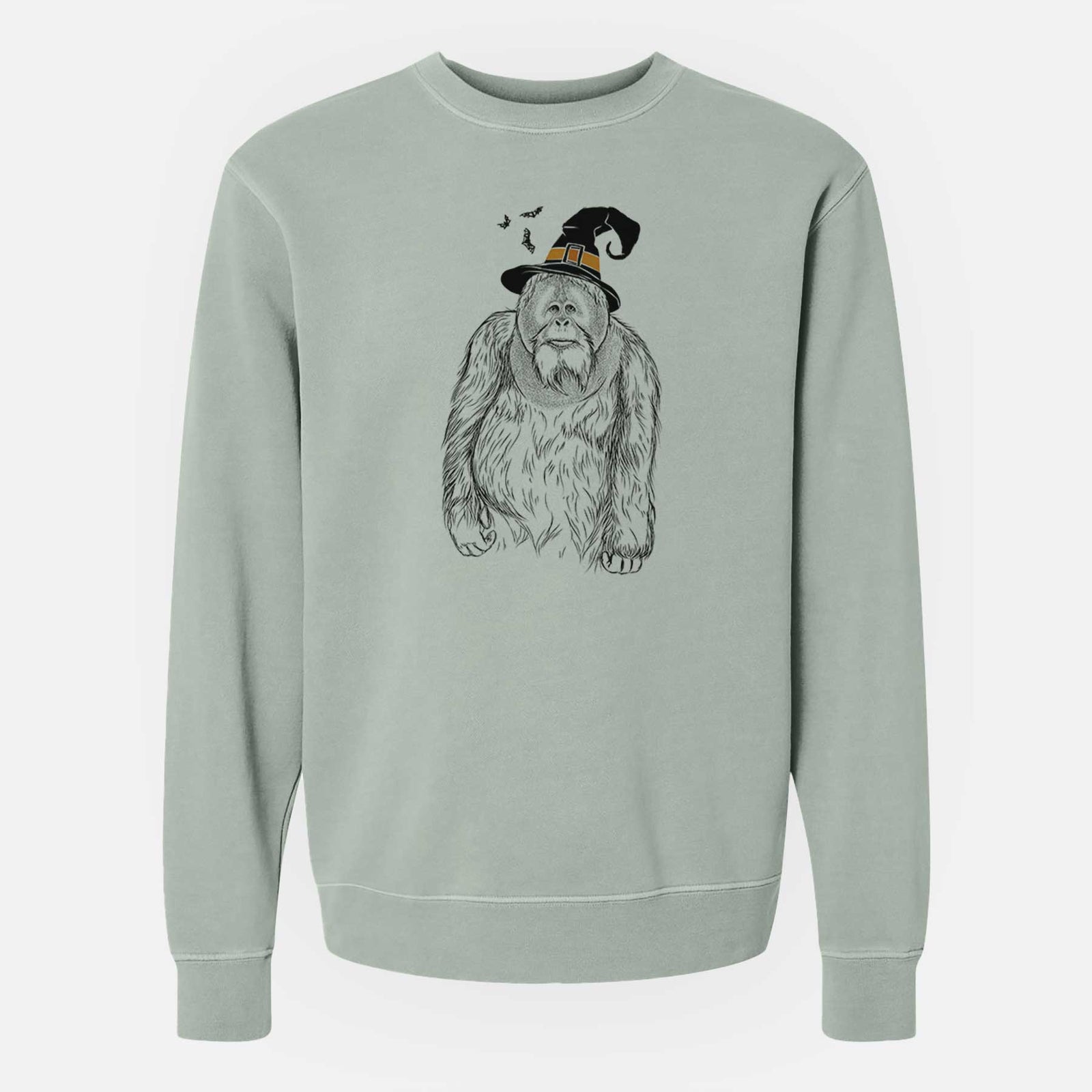 Witch Horace the Male Orangutan - Unisex Pigment Dyed Crew Sweatshirt