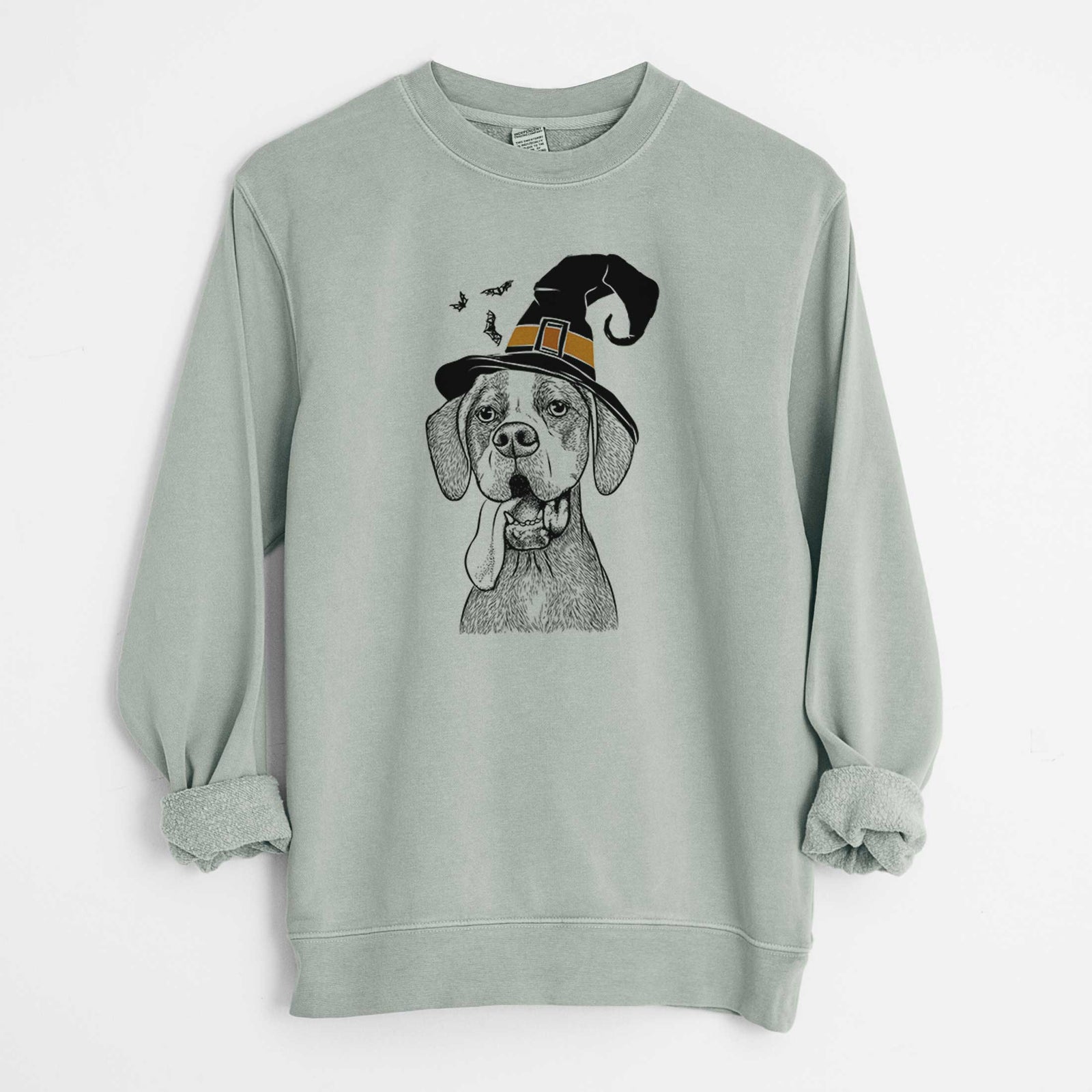 Witch Irwin the English Pointer - Unisex Pigment Dyed Crew Sweatshirt