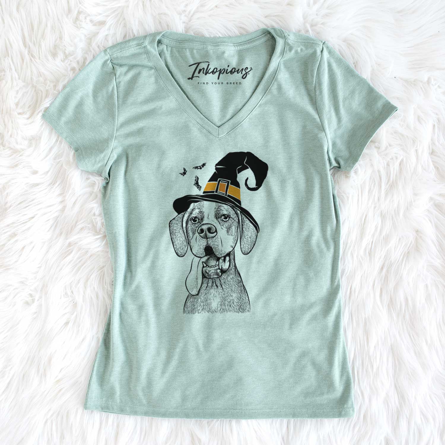 Witch Irwin the English Pointer - Women's V-neck Shirt
