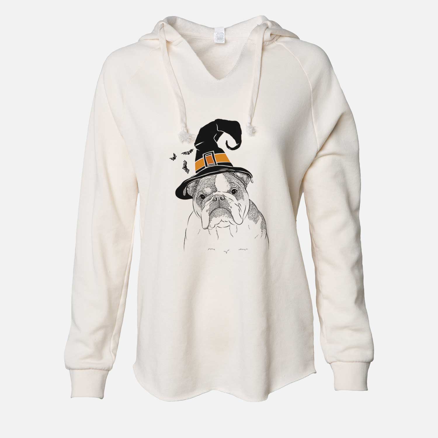 Witch Jack the English Bulldog - Cali Wave Hooded Sweatshirt