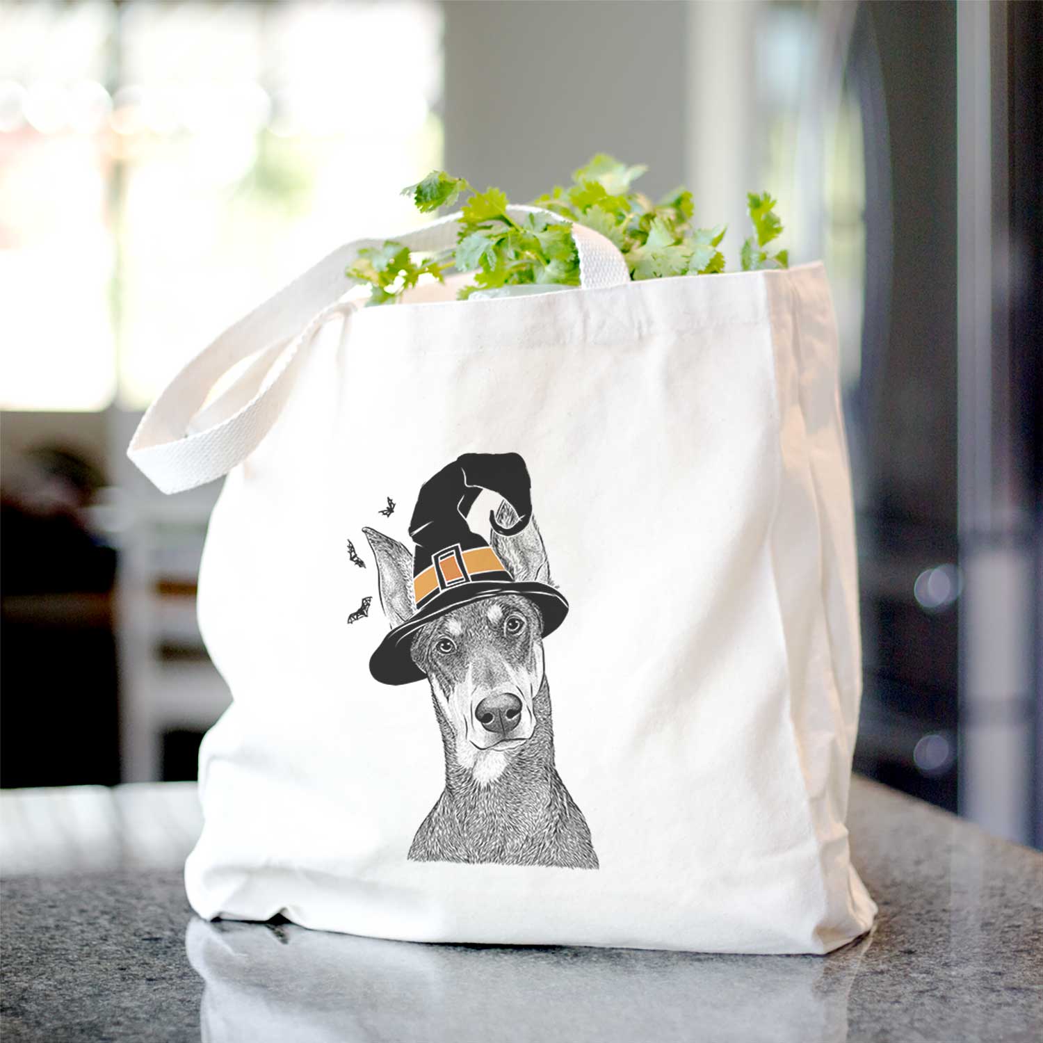 Jenna the Doberman Pinscher - Tote Bag