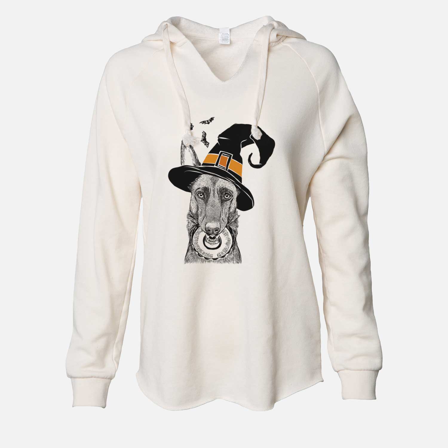 Witch Juno the Belgian Malinois - Cali Wave Hooded Sweatshirt