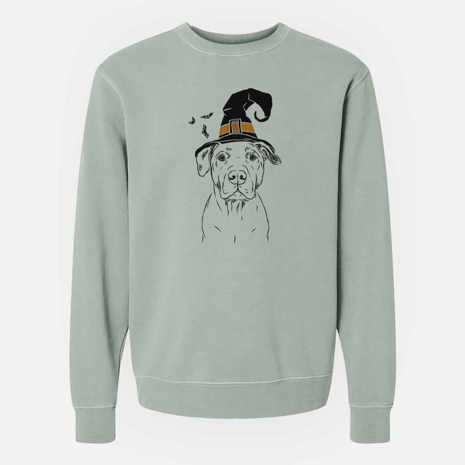 Witch Kadin the Pitbull - Unisex Pigment Dyed Crew Sweatshirt